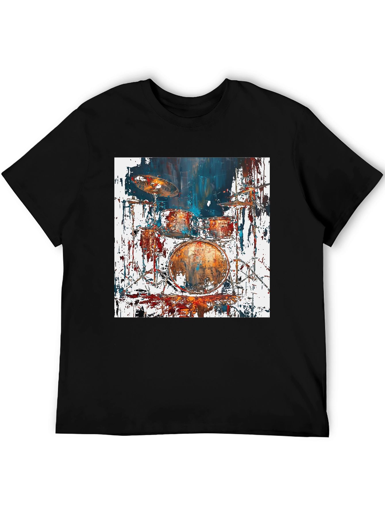 Abstract Drum Set Graphic Tee