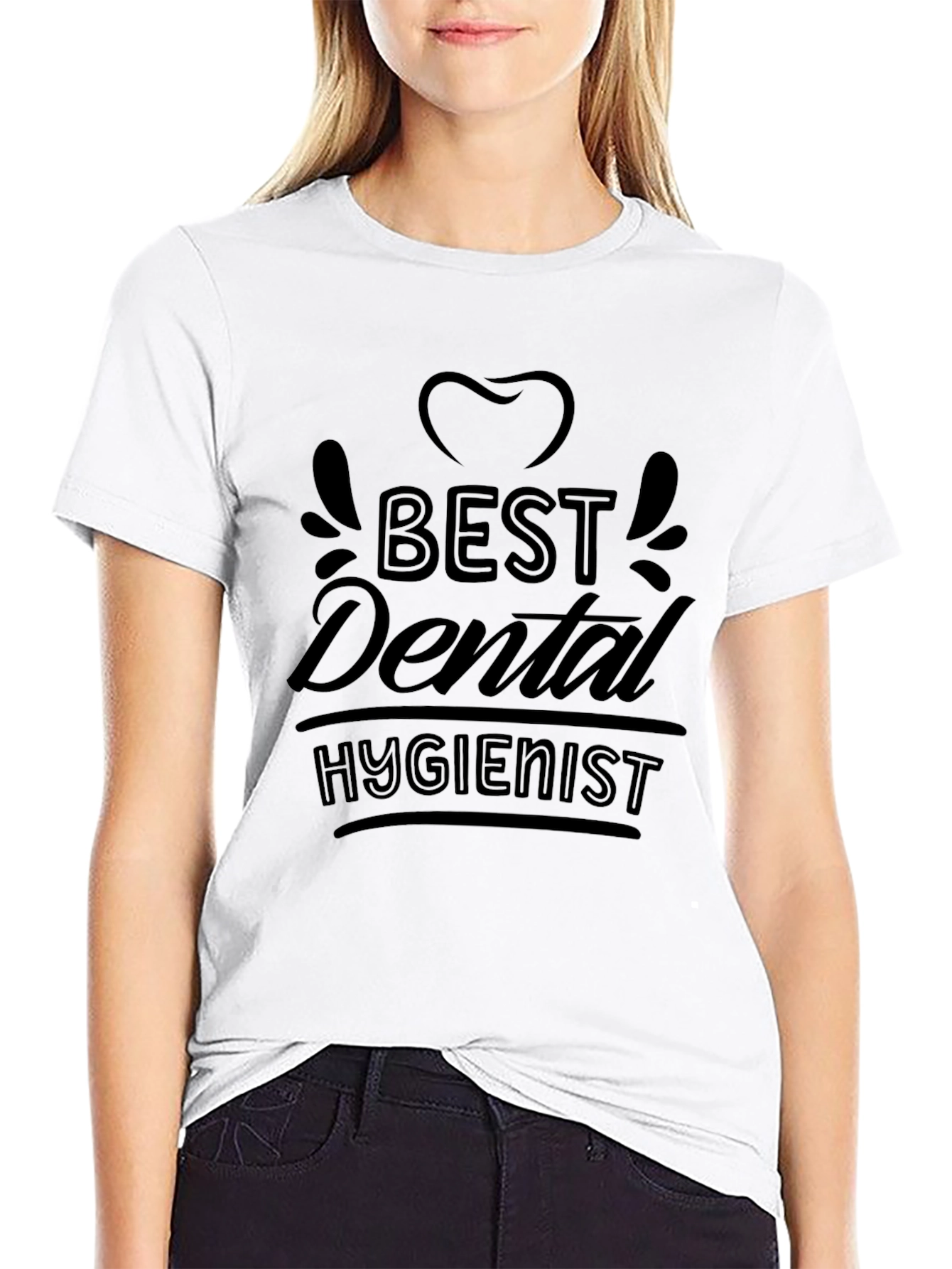 Best Dental Hygienist Black T-Shirt