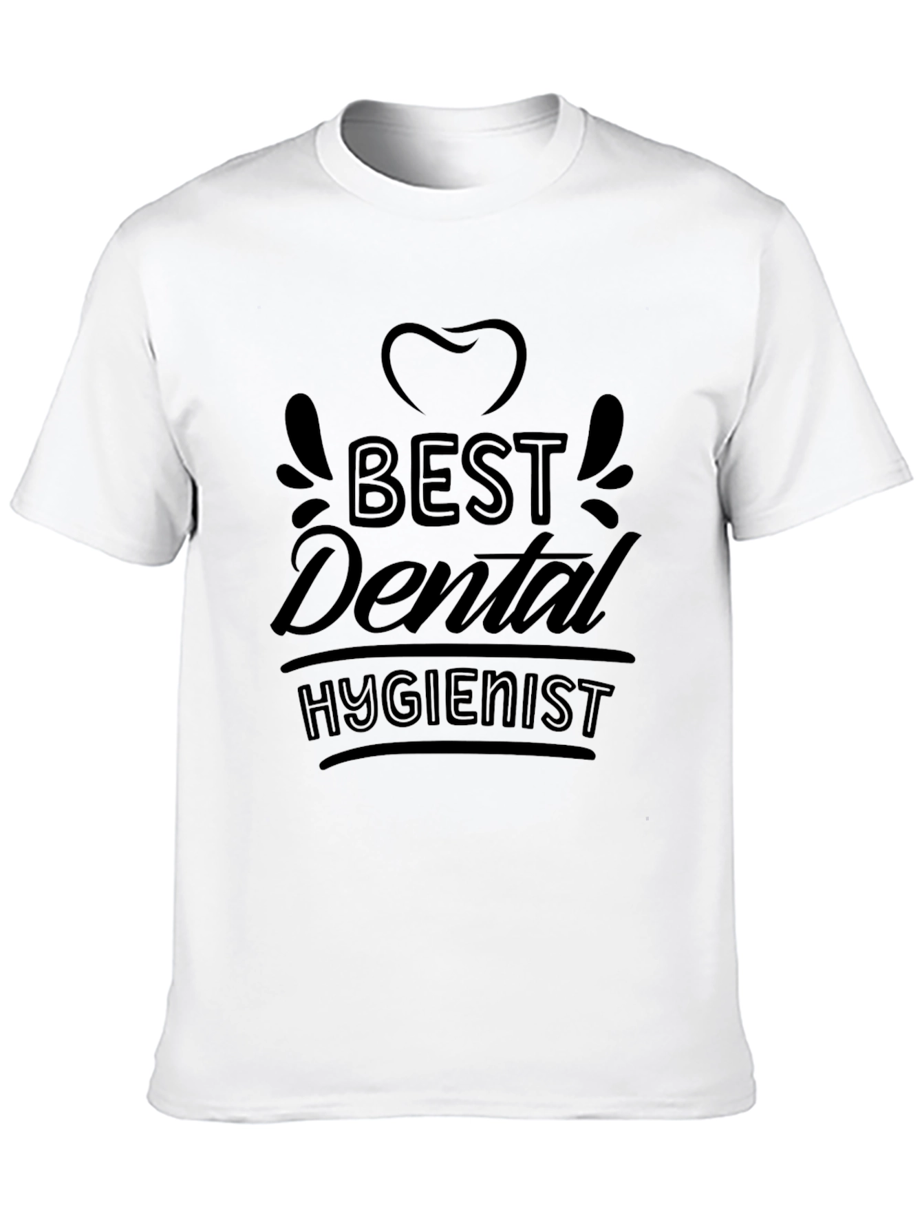 Best Dental Hygienist Black T-Shirt