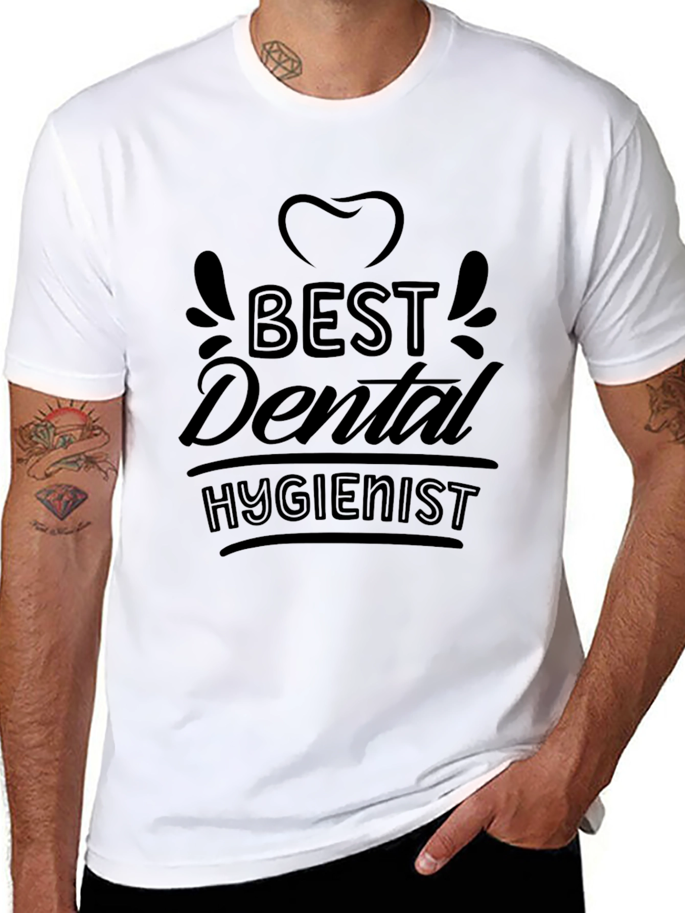 Best Dental Hygienist Black T-Shirt