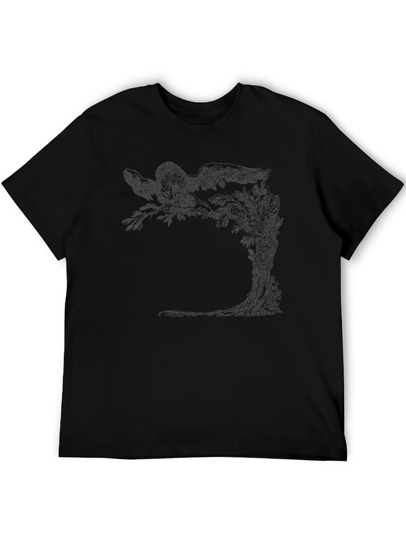 Raven Tree Graphic Tee - Black