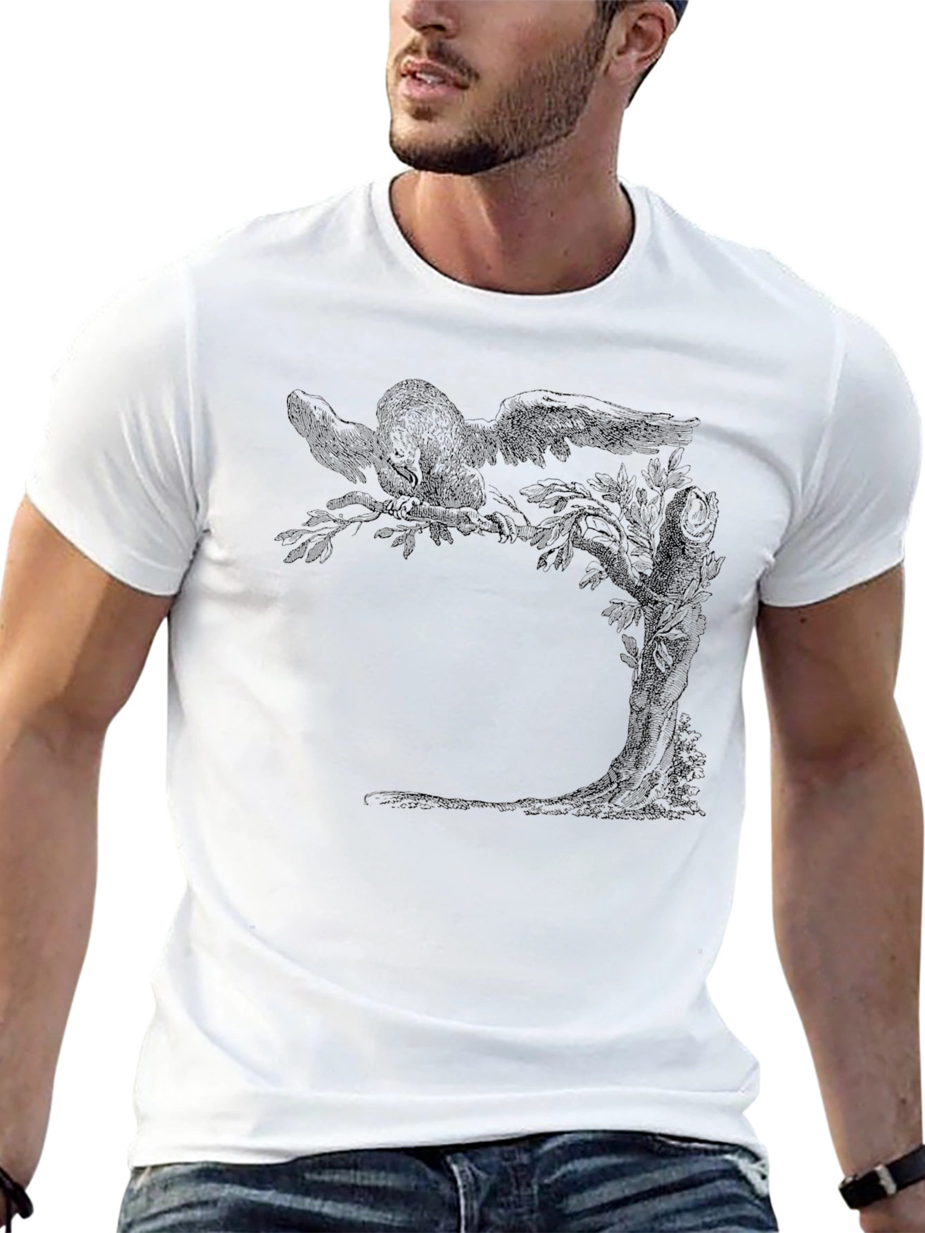 Raven Tree Graphic Tee - Black
