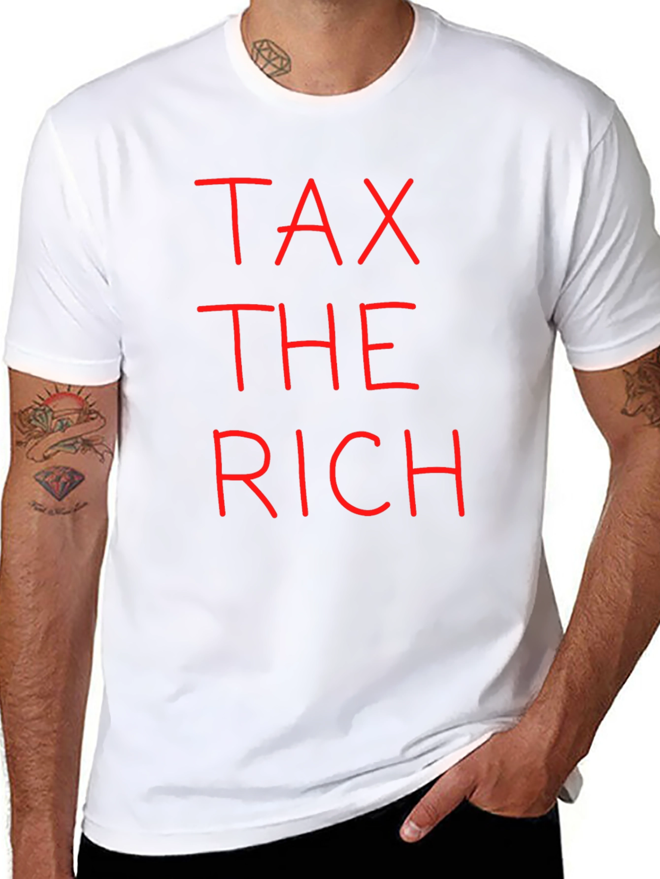 Tax the Rich Graphic Tee - Political Statement T-Shirt