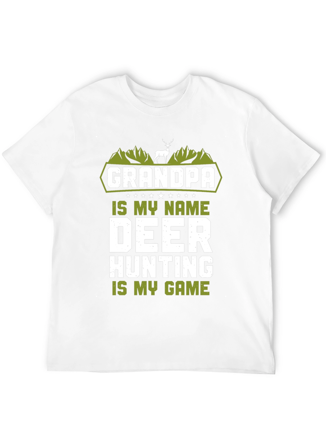 Grandpa Deer Hunting Graphic T-Shirt