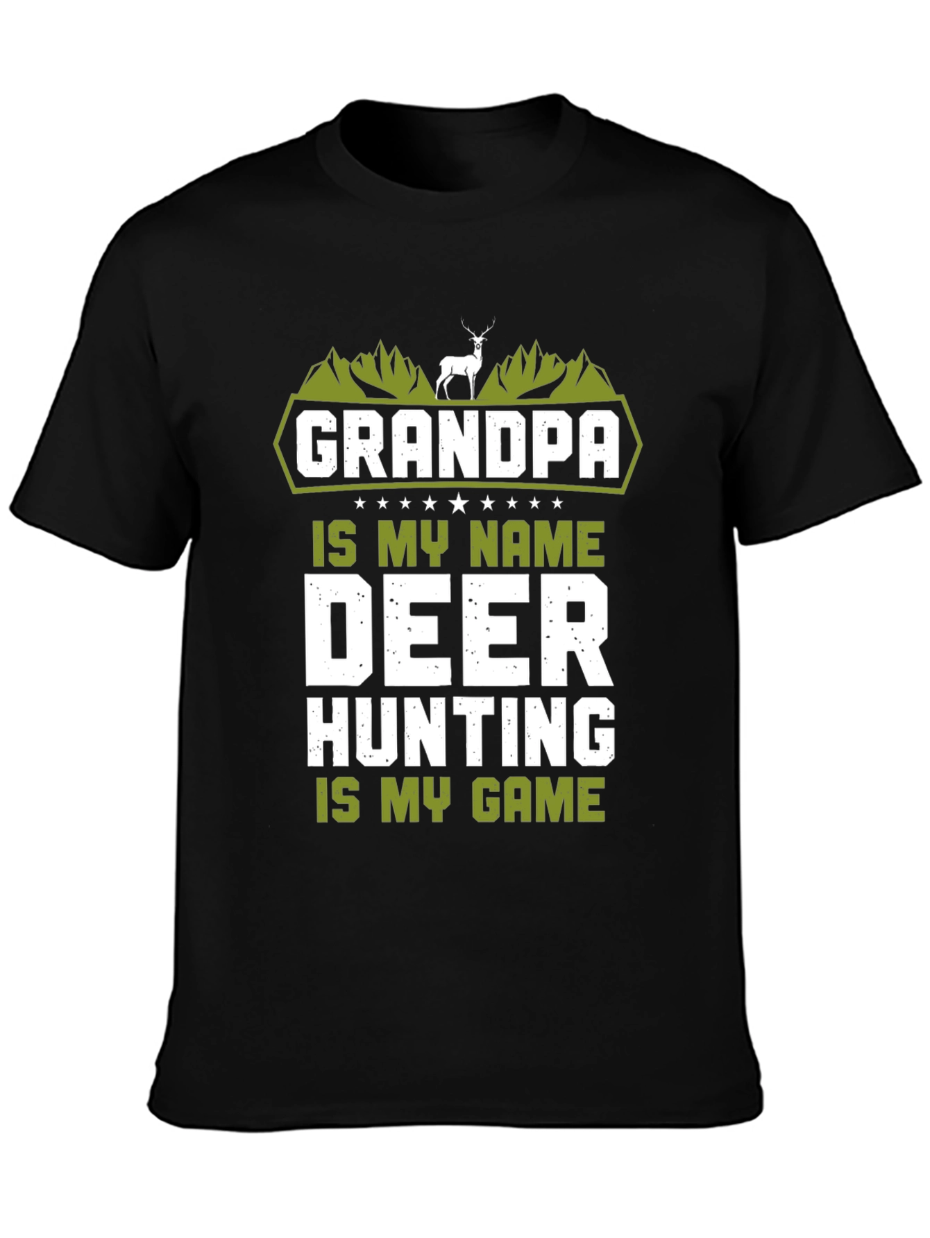Grandpa Deer Hunting Graphic T-Shirt
