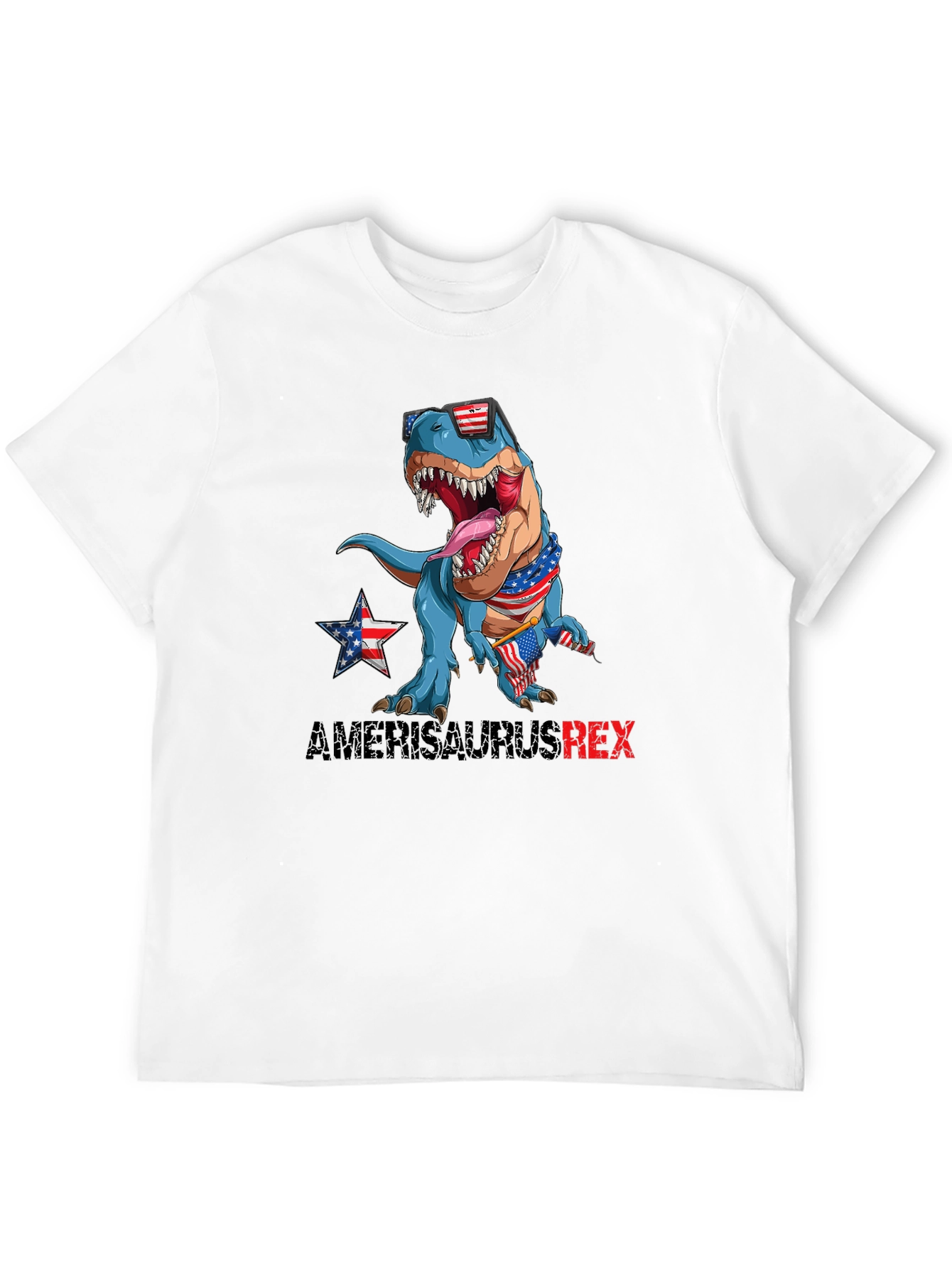 Patriotic T-Rex Graphic T-Shirt