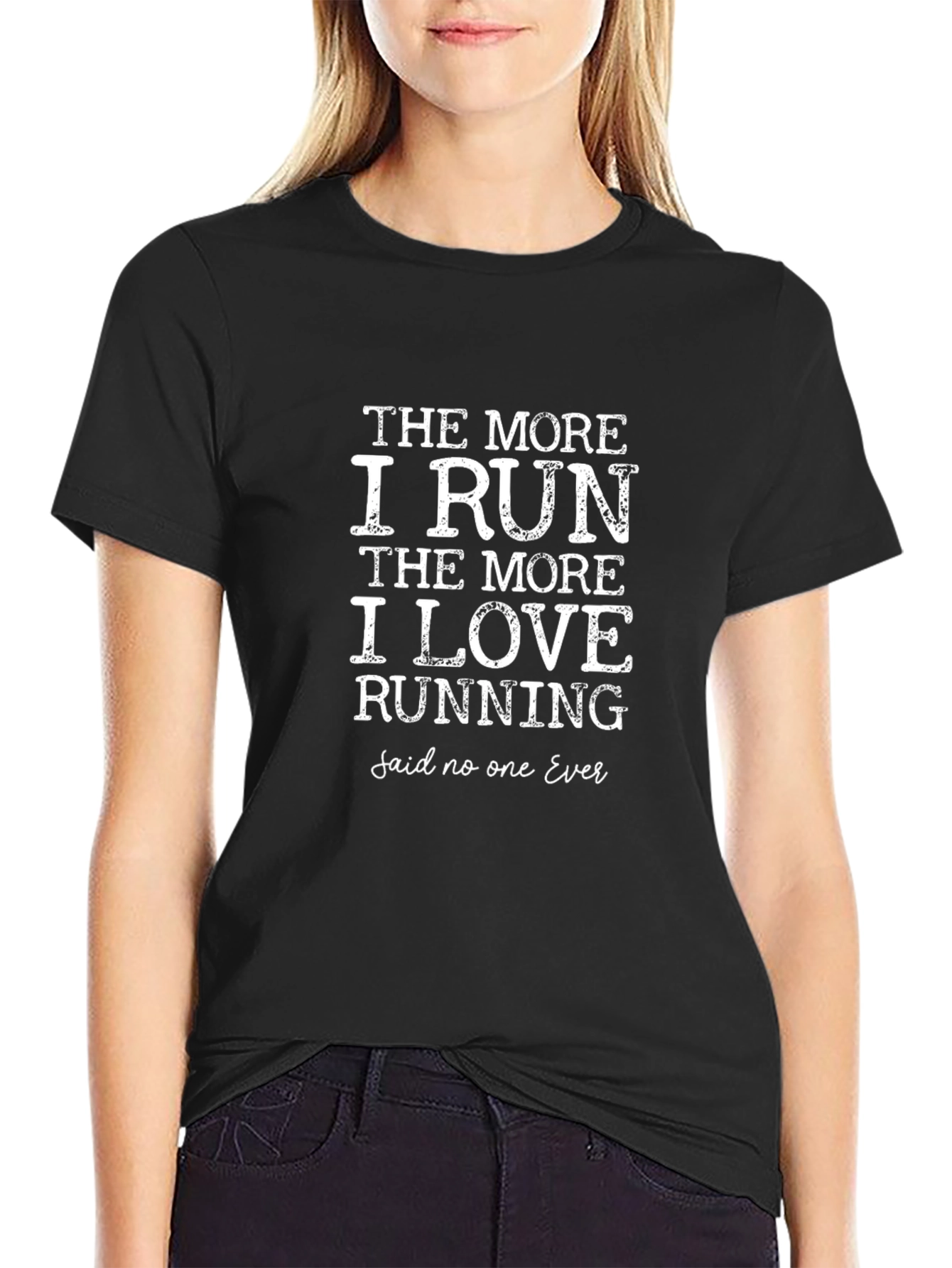 The More I Run Funny Runners T-Shirt