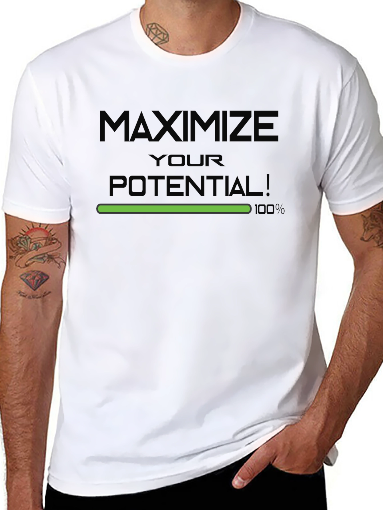 Maximize Your Potential Graphic Tee - Black