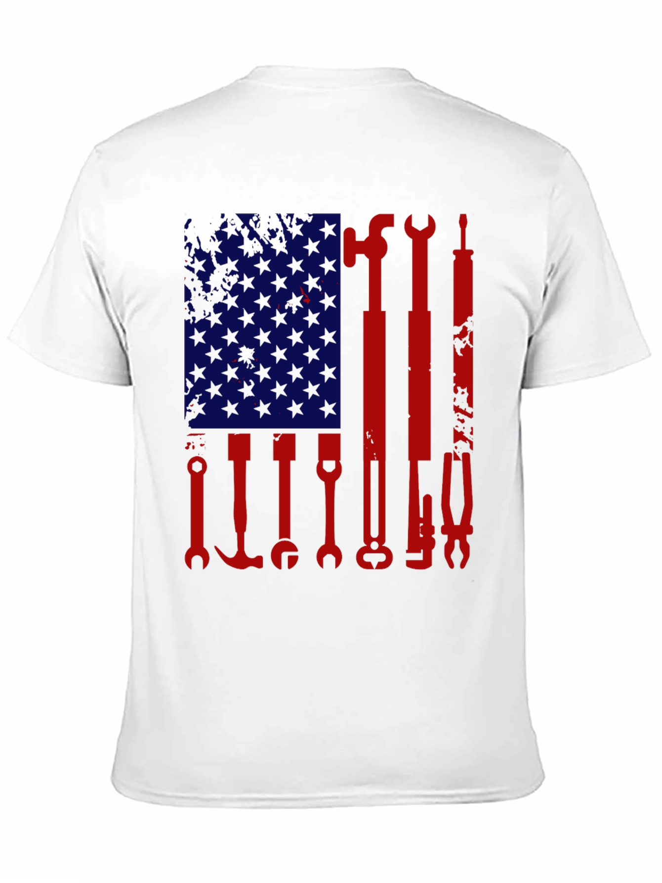American Flag Tools Graphic T-Shirt