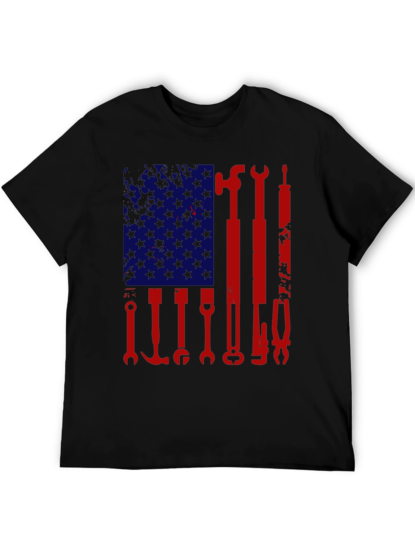 American Flag Tools Graphic T-Shirt