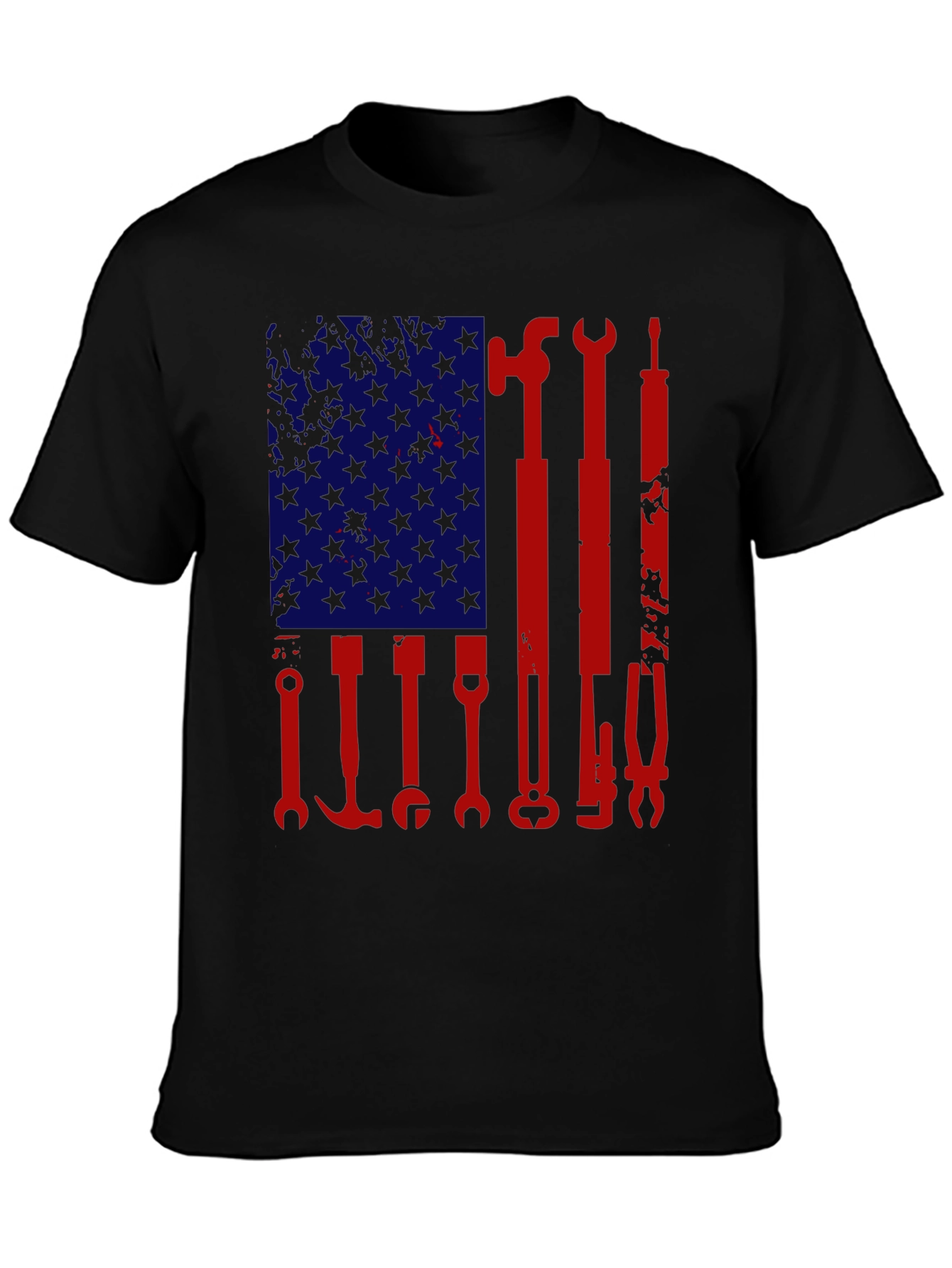 American Flag Tools Graphic T-Shirt