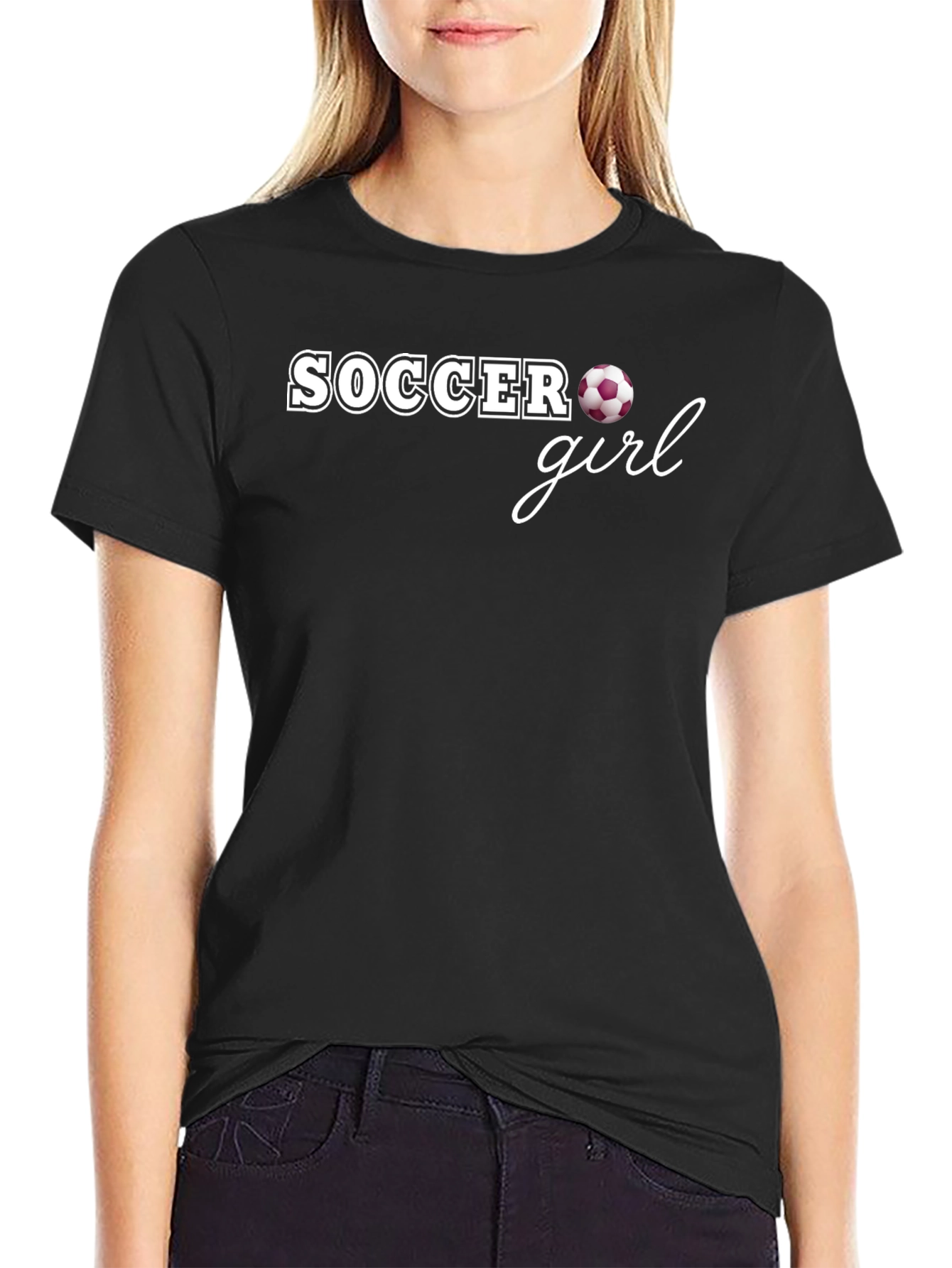 Soccer Girl Graphic T-Shirt - Sporty & Stylish