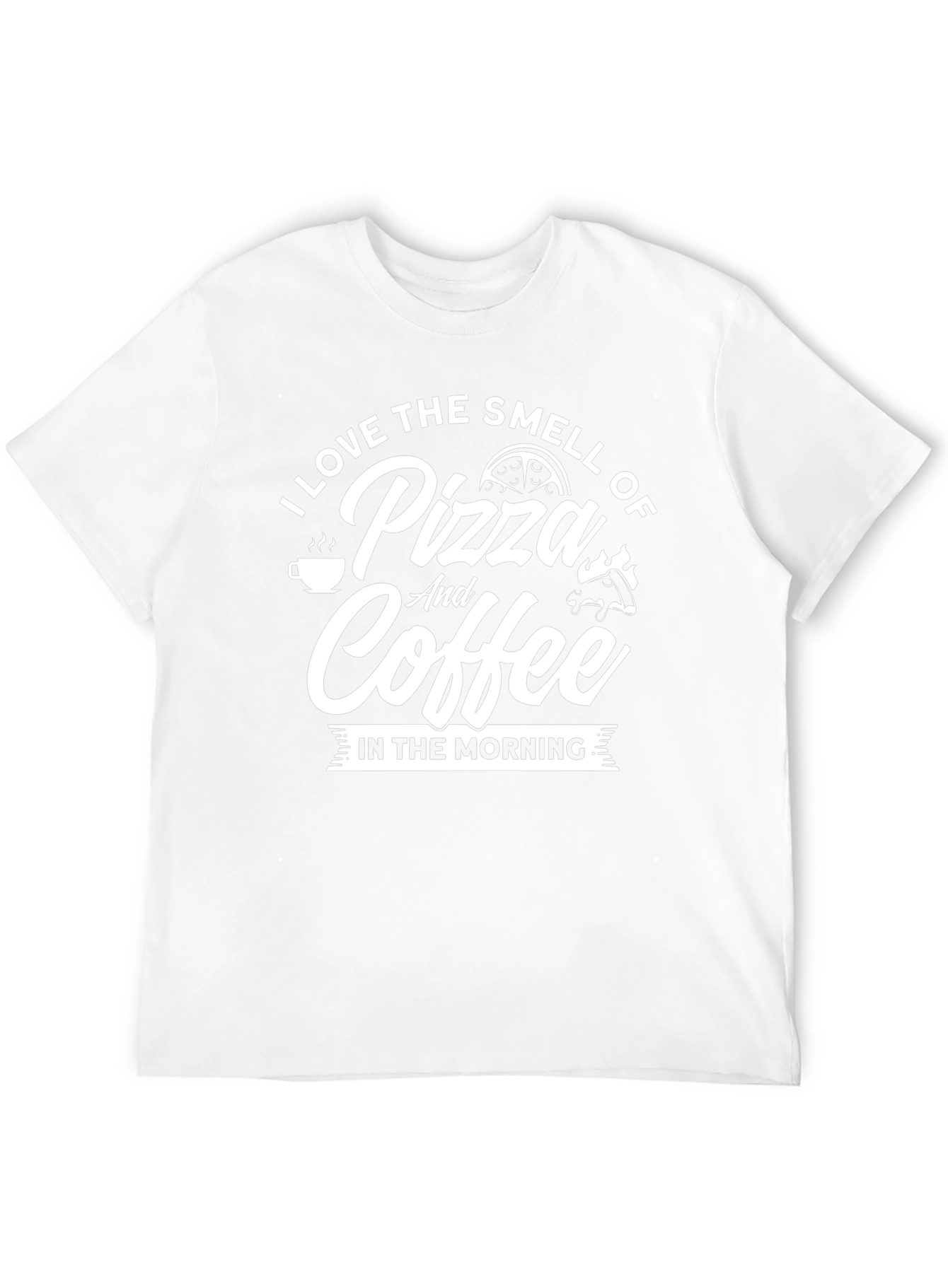 Pizza and Coffee T-Shirt - Morning Smell