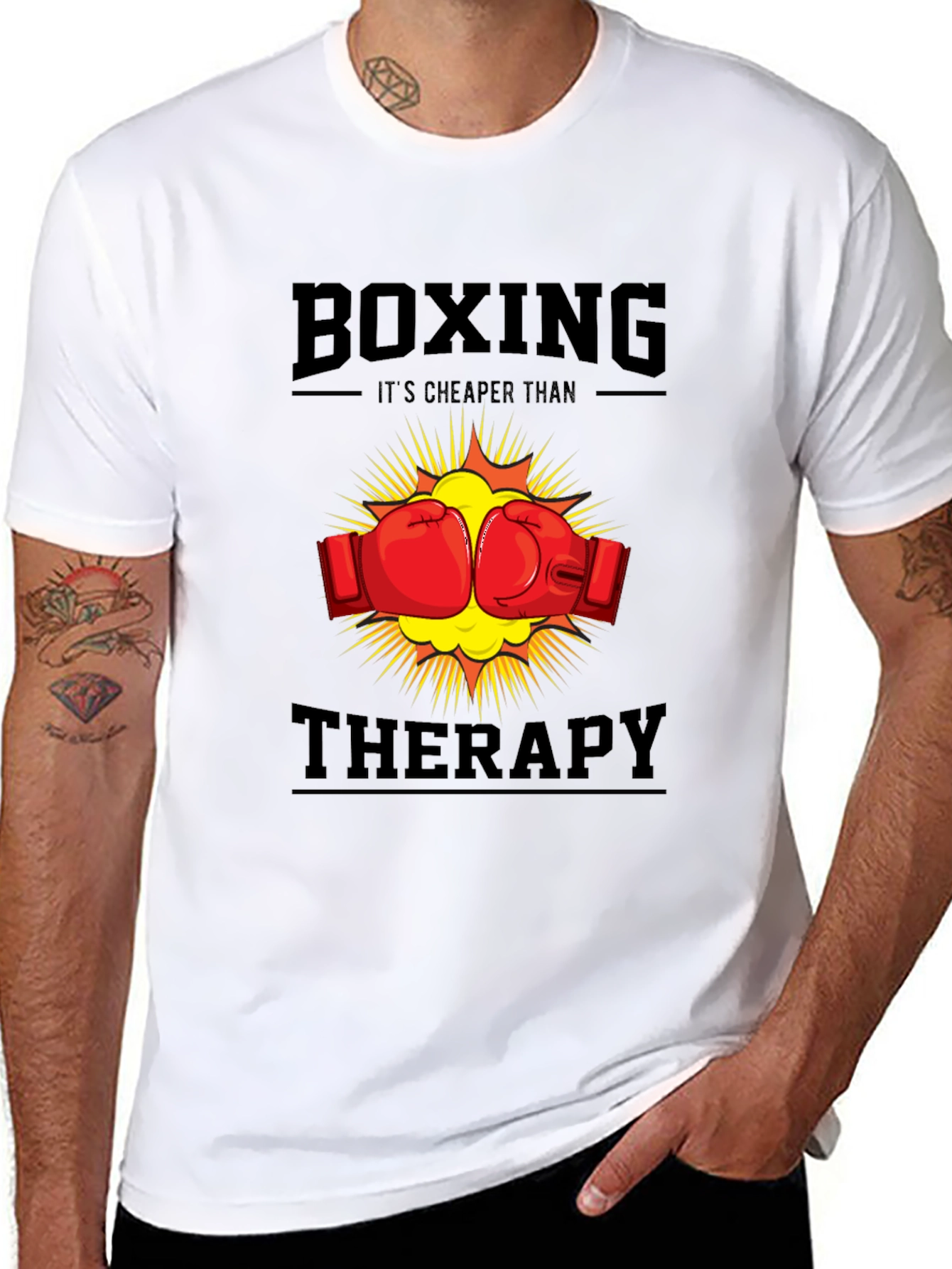 Boxing Cheaper Than Therapy T-Shirt