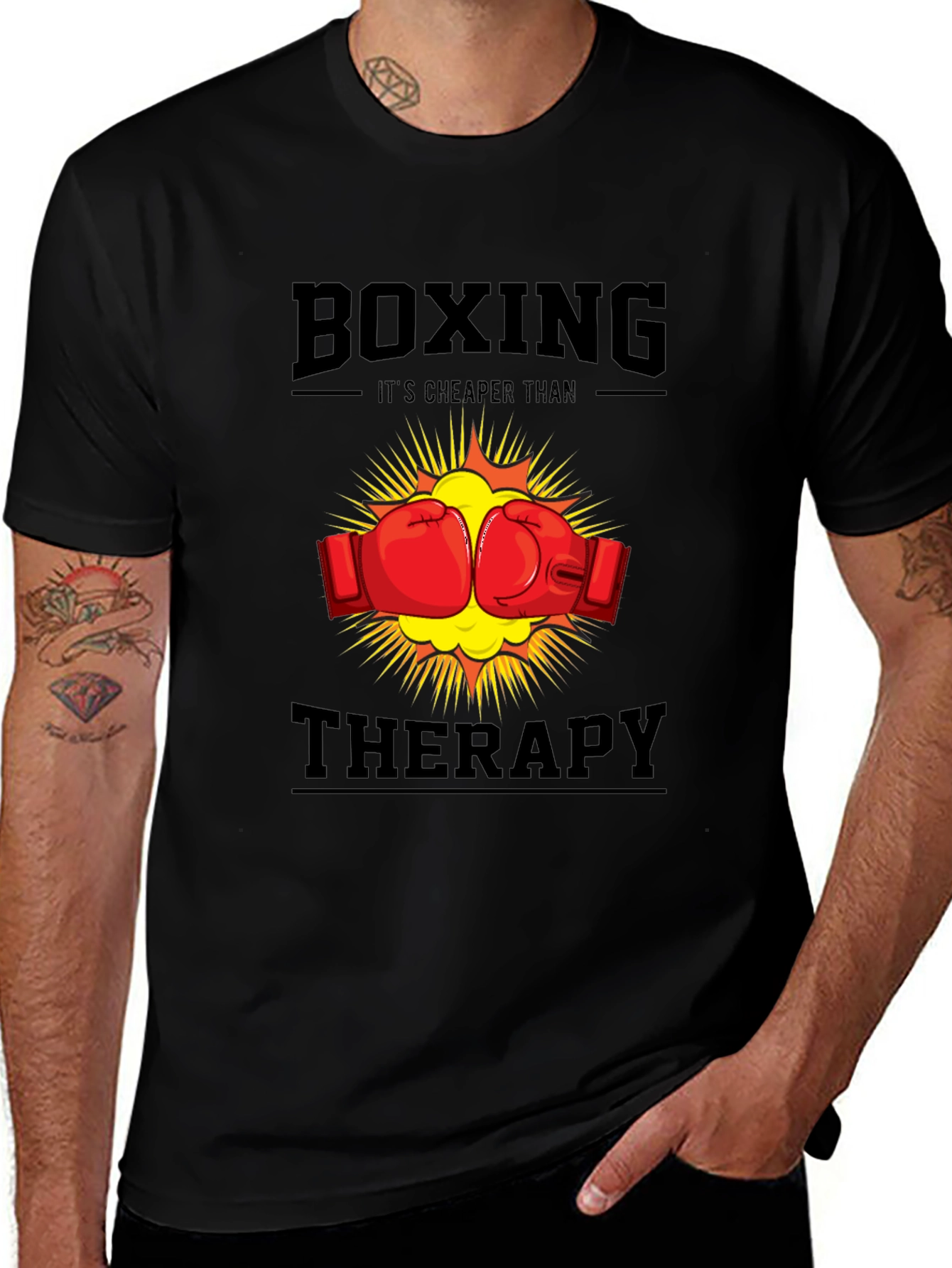 Boxing Cheaper Than Therapy T-Shirt