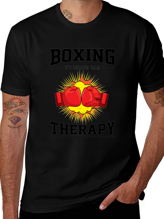 Boxing Cheaper Than Therapy T-Shirt