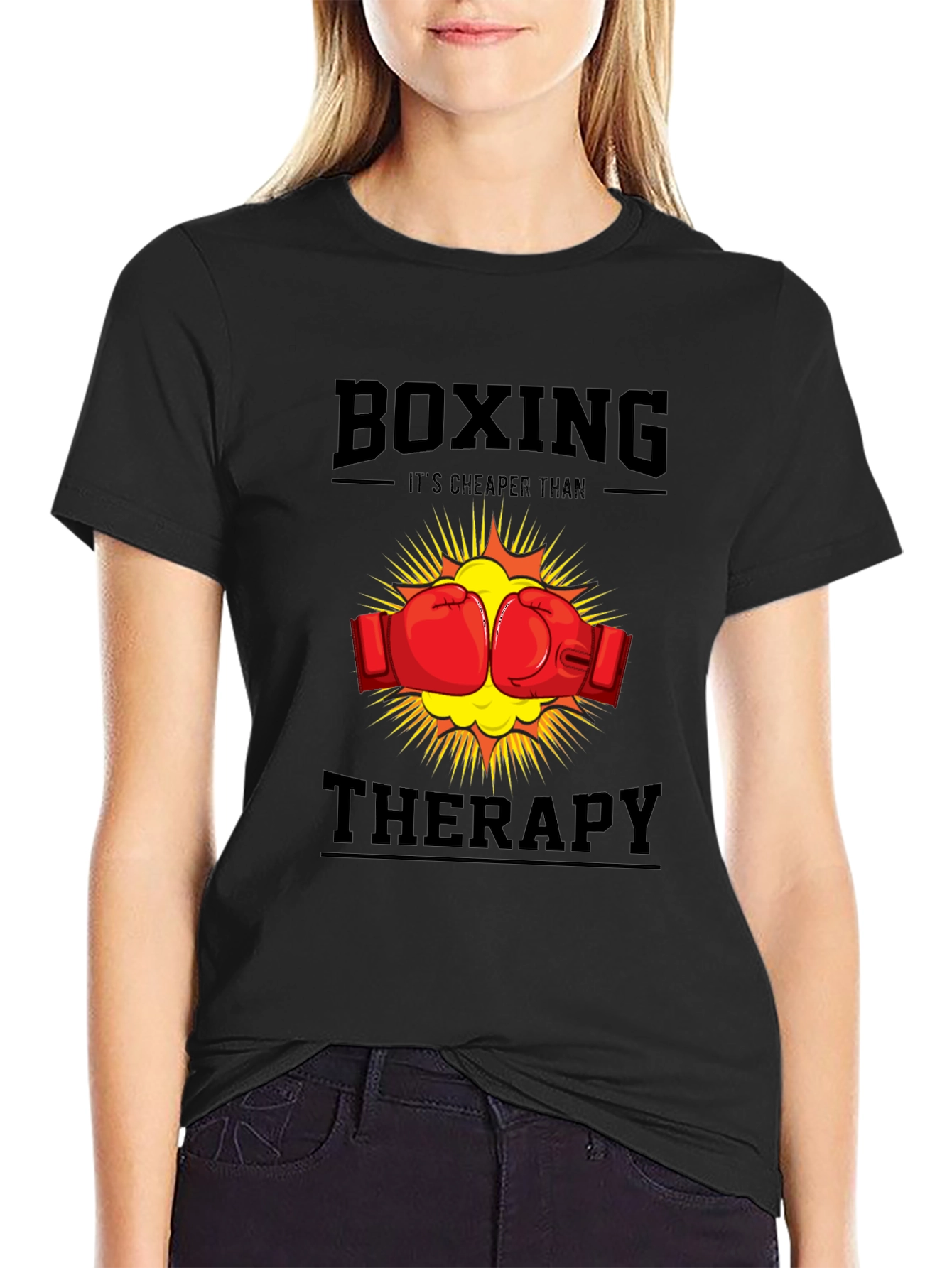 Boxing Cheaper Than Therapy T-Shirt