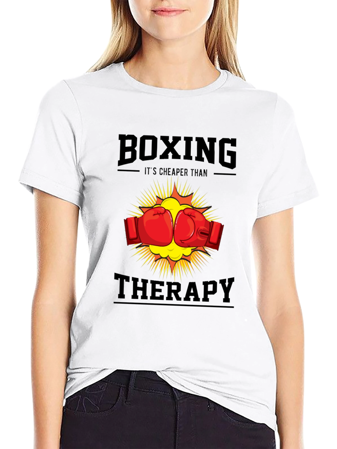 Boxing Cheaper Than Therapy T-Shirt