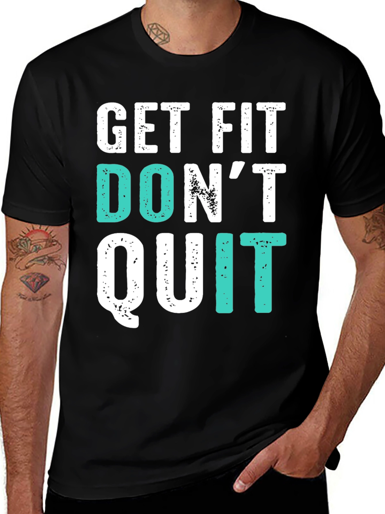 Get Fit Dont Quit Graphic Tee