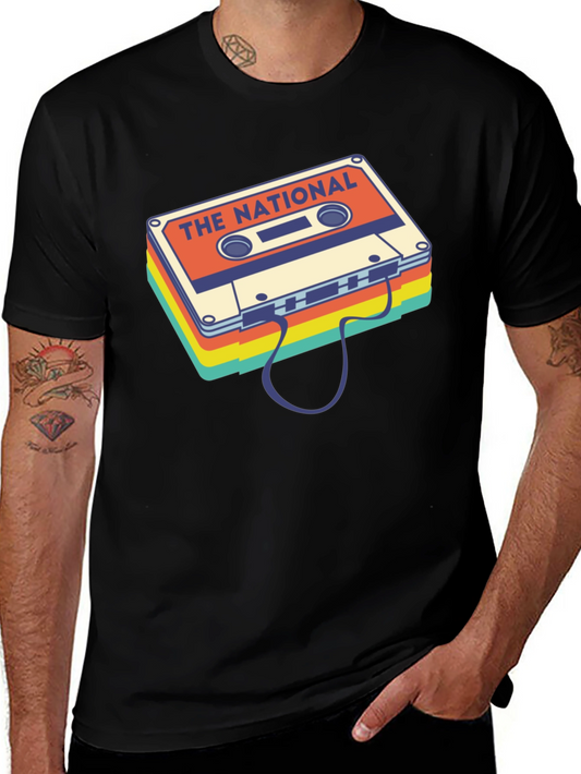 The National Cassette Tape Stack T-Shirt - Retro Music Tee