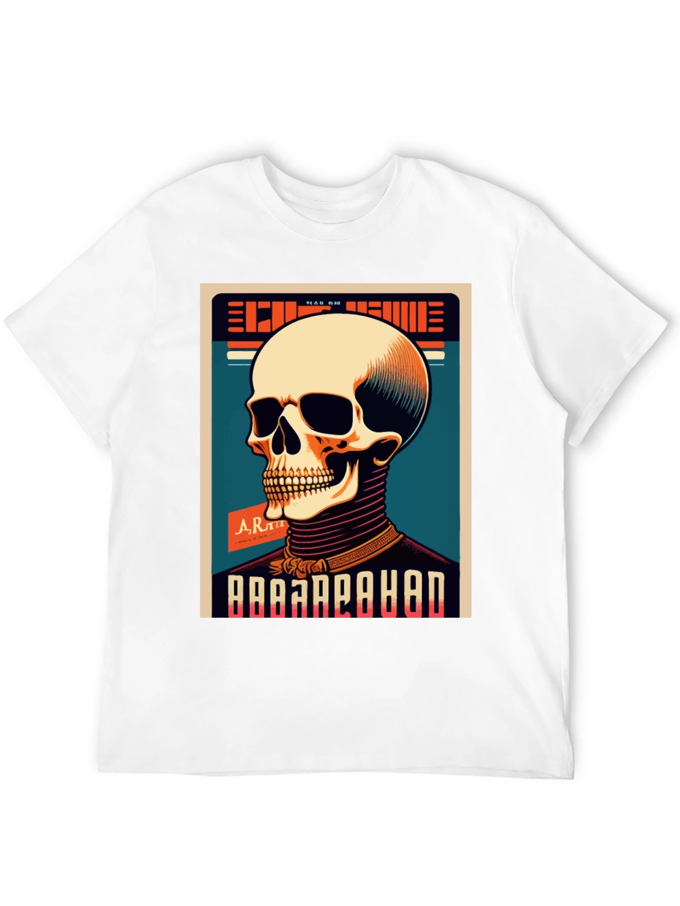Skull Graphic Print Crew Neck T-Shirt