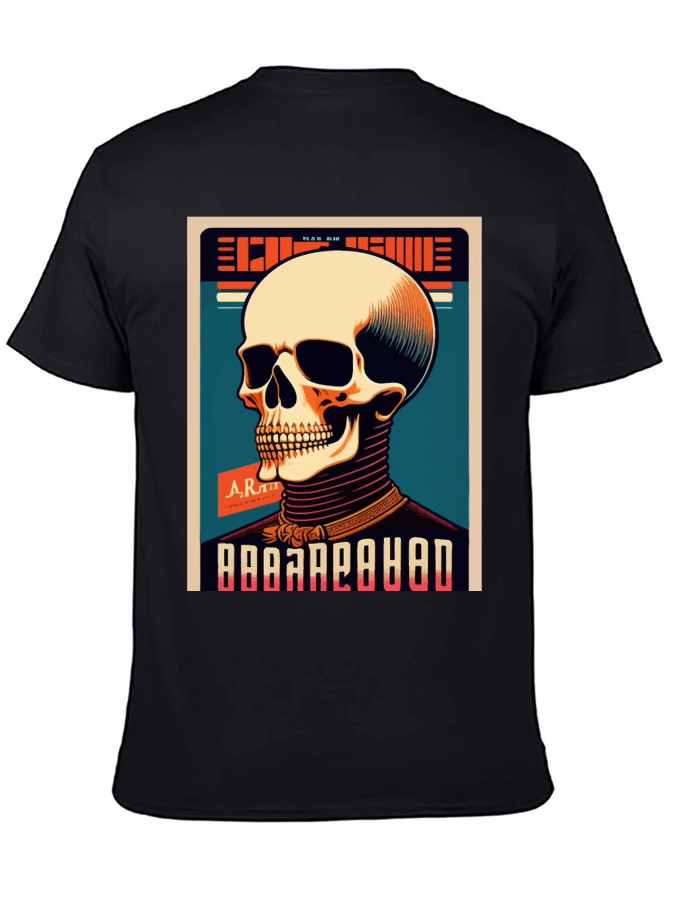 Skull Graphic Print Crew Neck T-Shirt