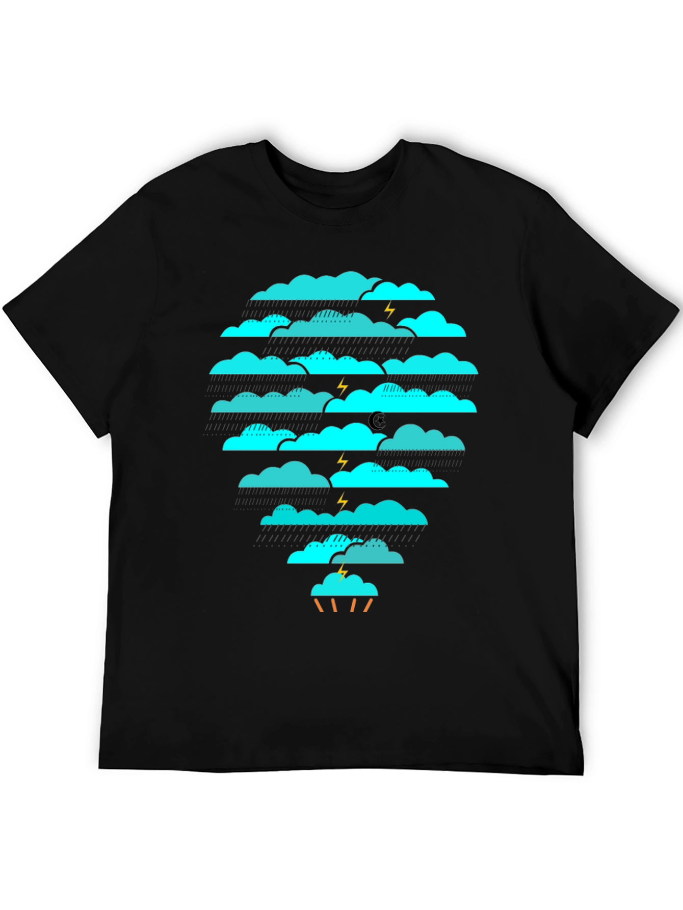 Stylish Cloud Graphic T-Shirt