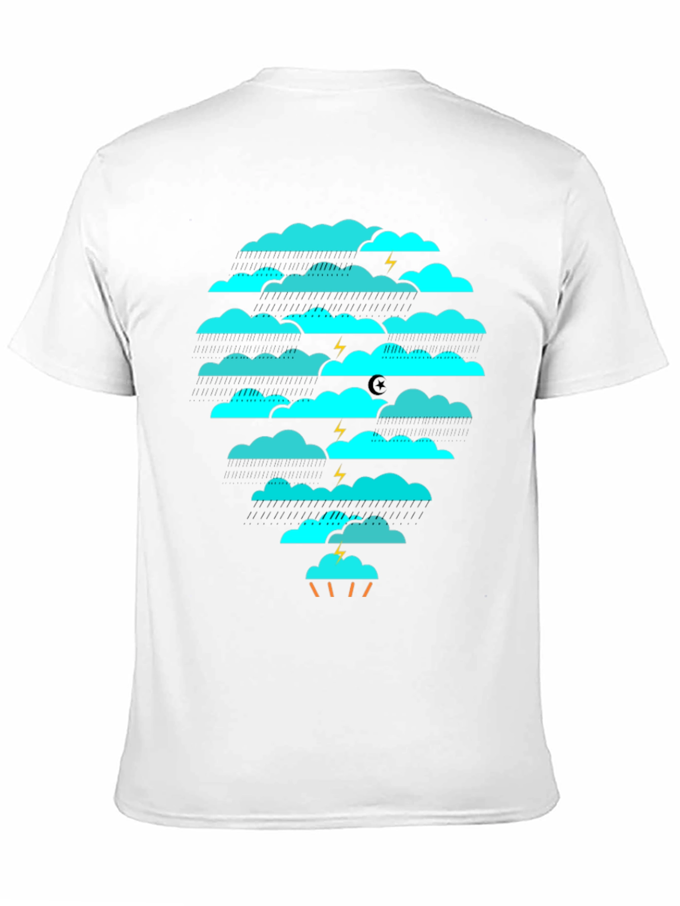 Stylish Cloud Graphic T-Shirt