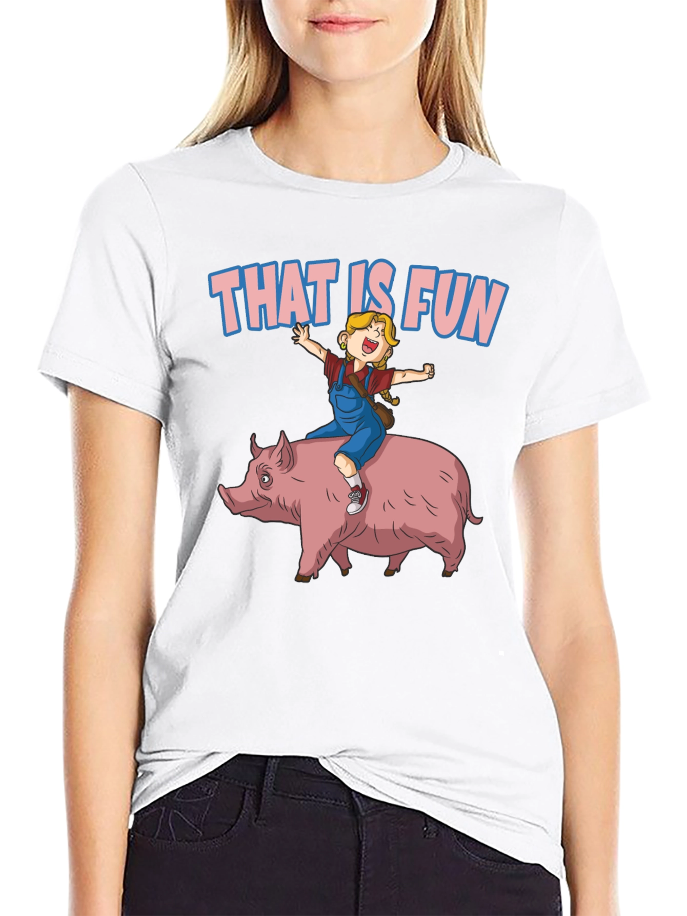That Is Fun Pig Ride Graphic Tee
