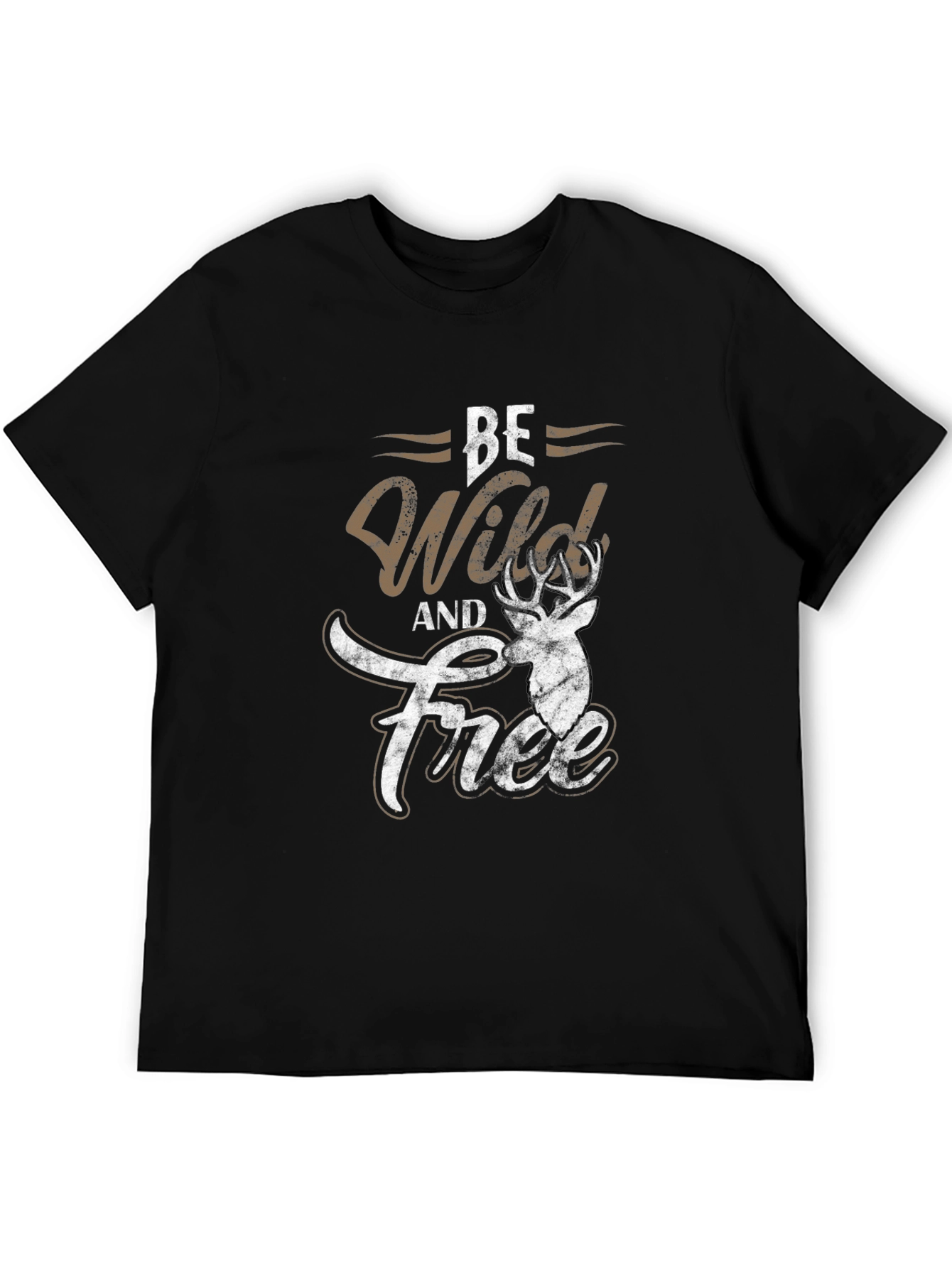 Be Wild and Free Deer Graphic Tee