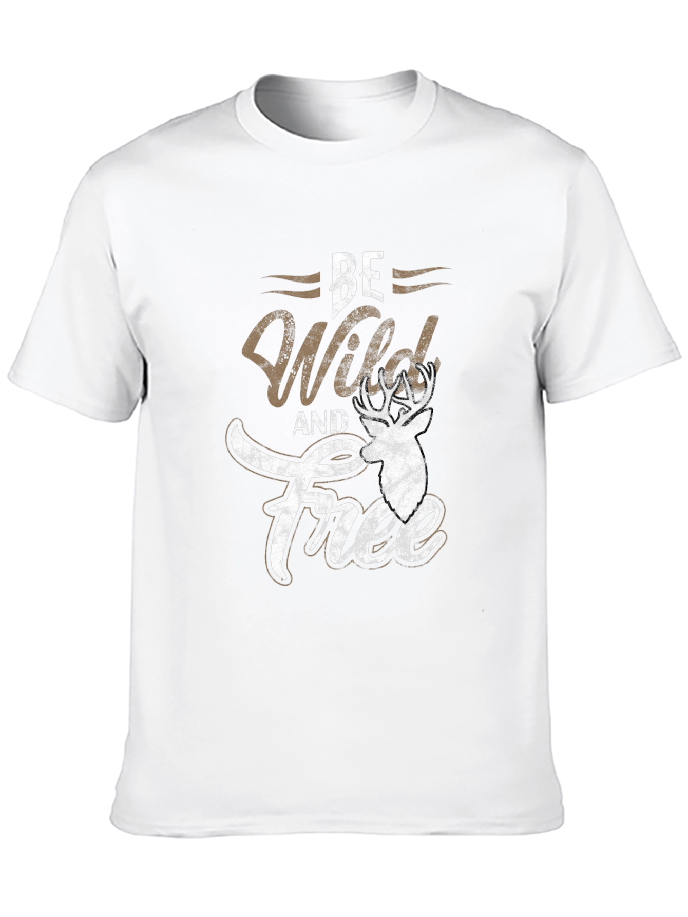 Be Wild and Free Deer Graphic Tee