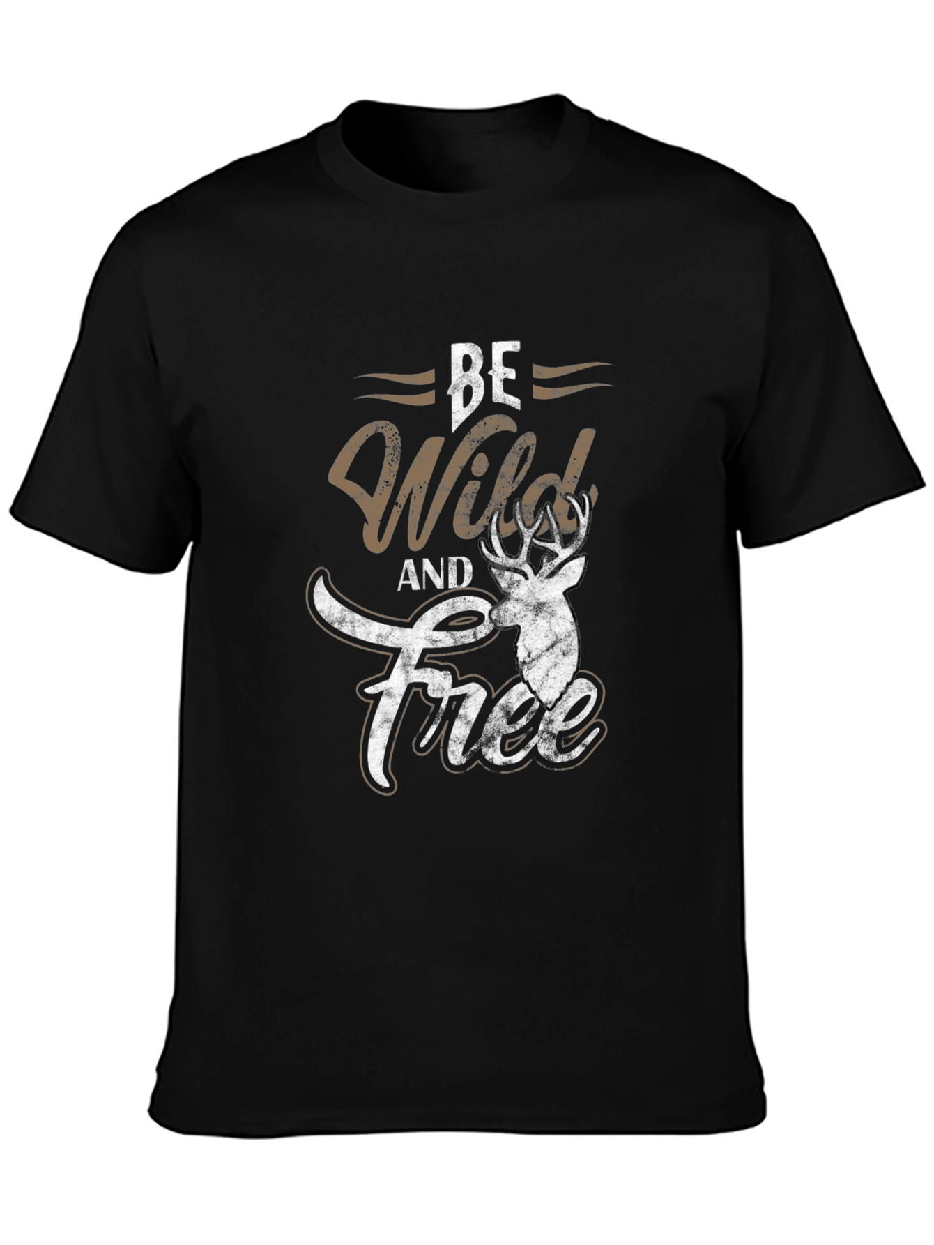 Be Wild and Free Deer Graphic Tee