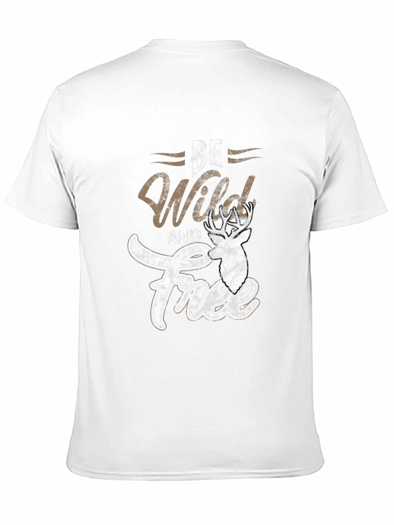 Be Wild and Free Deer Graphic Tee