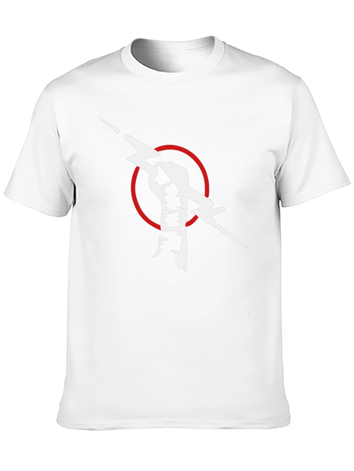 Black T-Shirt with Fist & Lightning Bolt Graphic