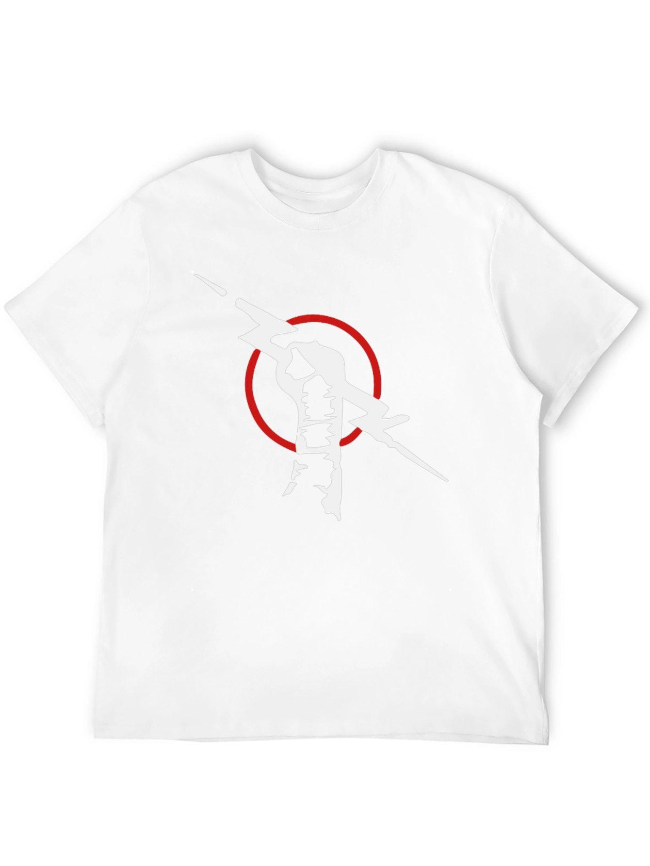 Black T-Shirt with Fist & Lightning Bolt Graphic
