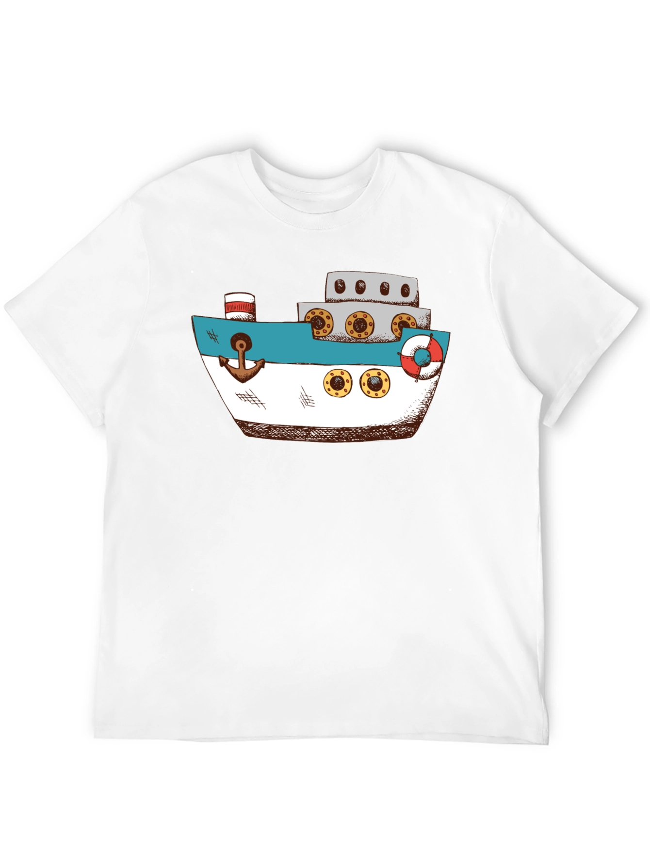 Nautical Ship Graphic T-Shirt