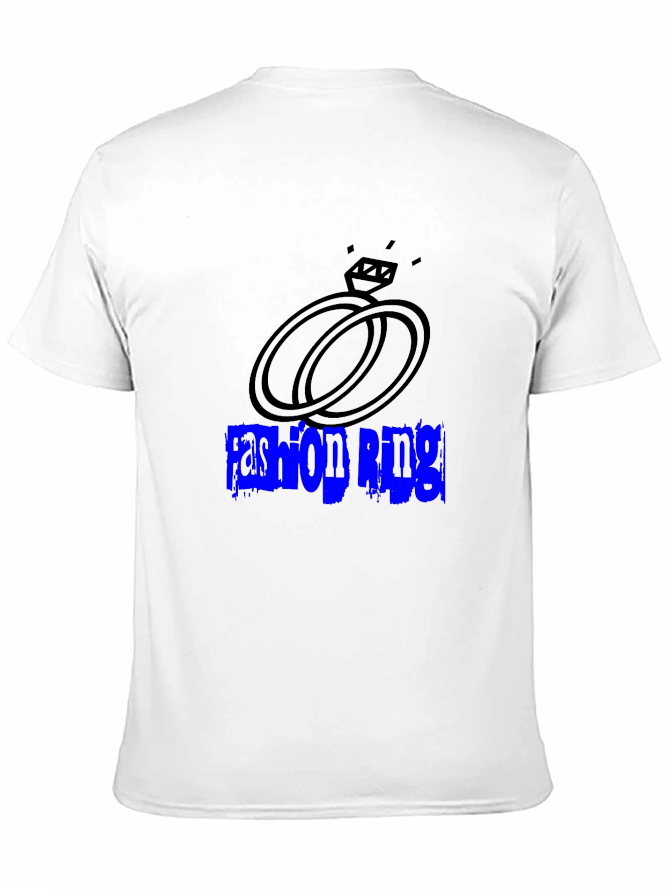 Fashion Ring Graphic T-Shirt - Black Casual Tee