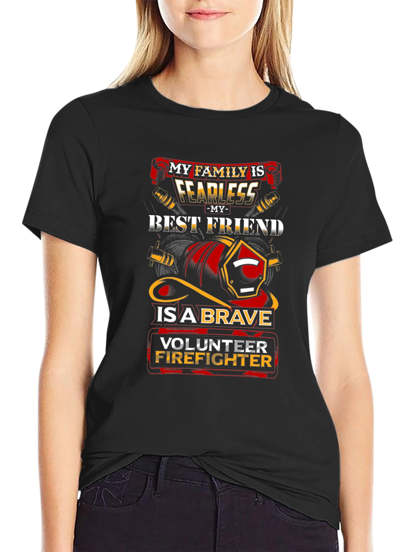 Volunteer Firefighter Graphic T-Shirt