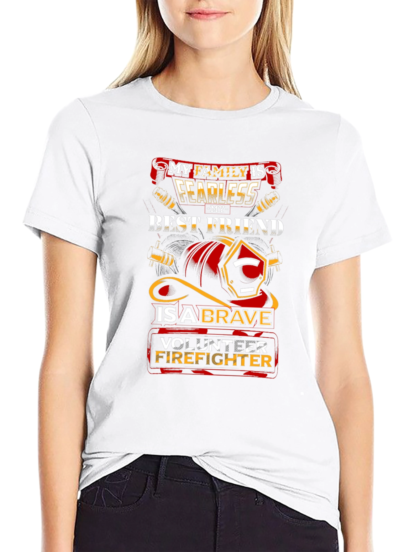 Volunteer Firefighter Graphic T-Shirt