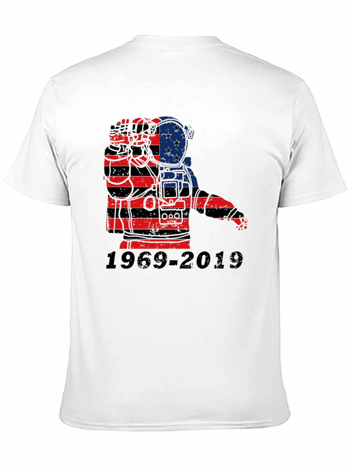 Astronaut American Flag 1969-2019 T-Shirt