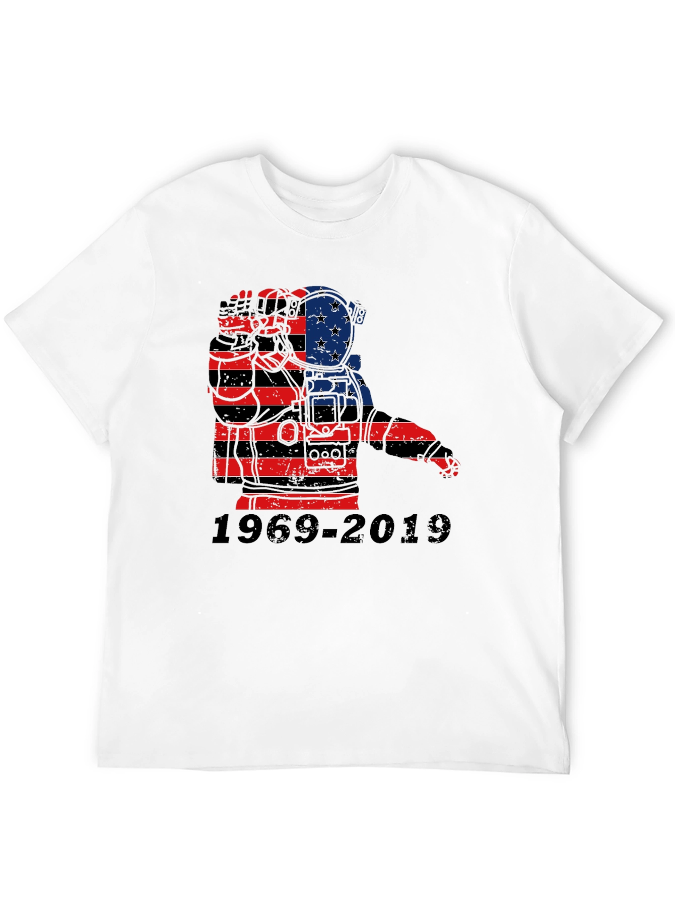 Astronaut American Flag 1969-2019 T-Shirt