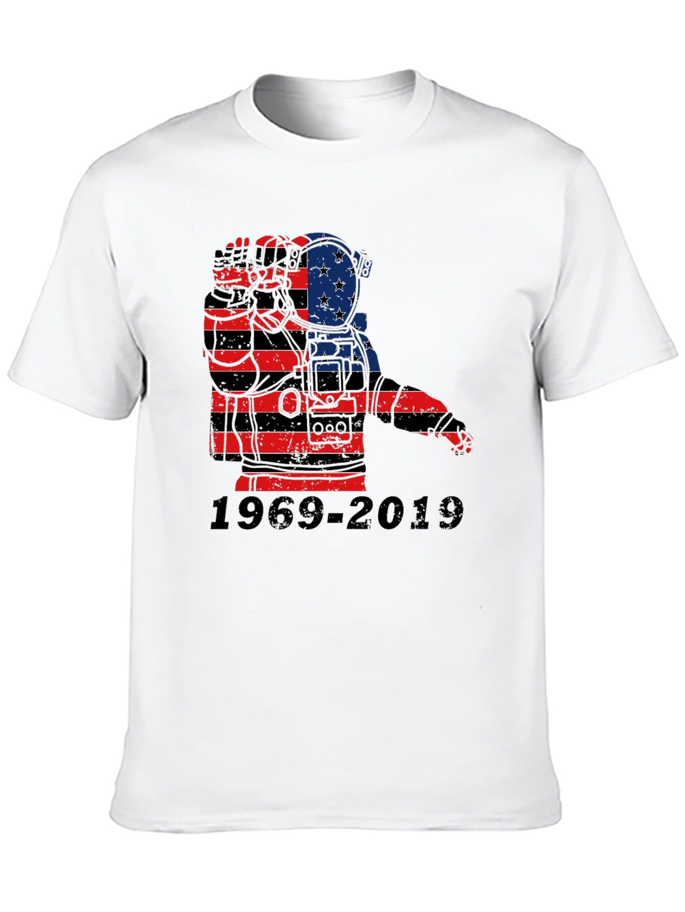 Astronaut American Flag 1969-2019 T-Shirt