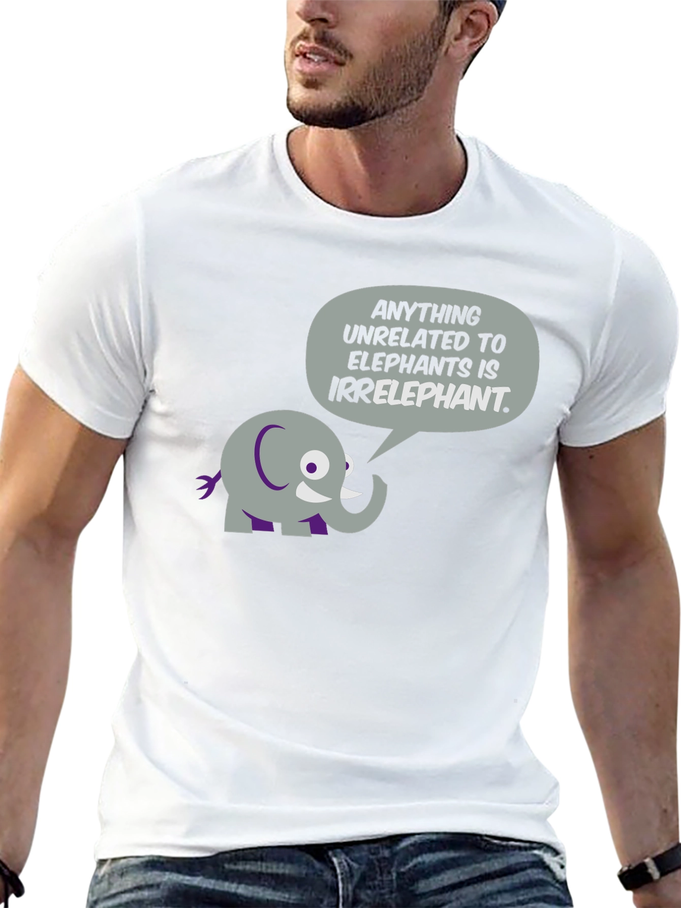 Irrelephant T-Shirt - Humorous Elephant Graphic Tee