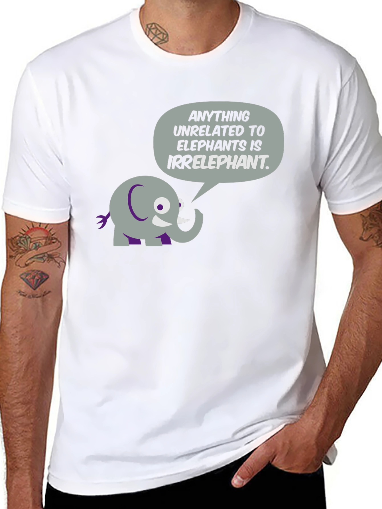 Irrelephant T-Shirt - Humorous Elephant Graphic Tee
