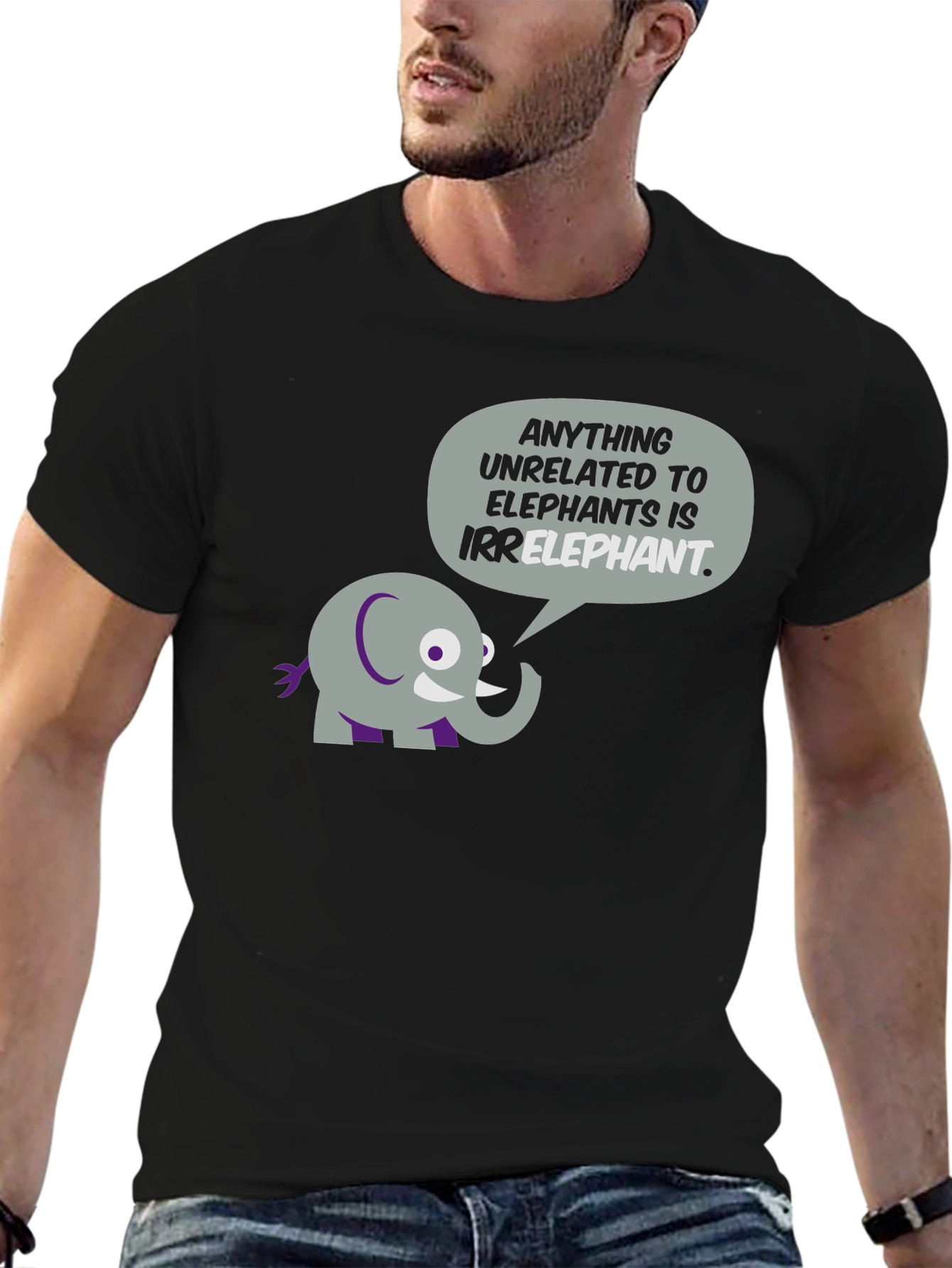 Irrelephant T-Shirt - Humorous Elephant Graphic Tee