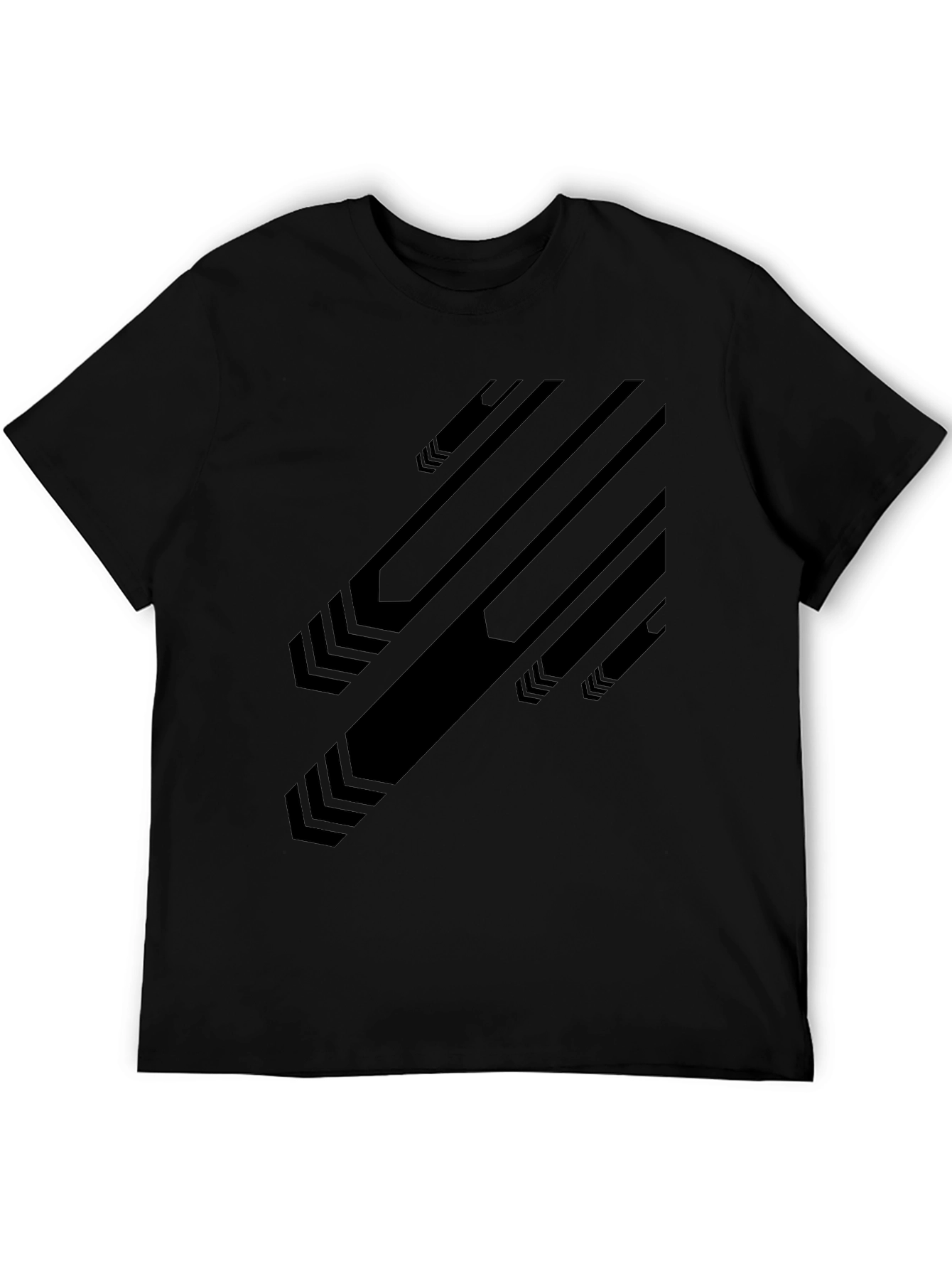 Modern Graphic Black T-Shirt