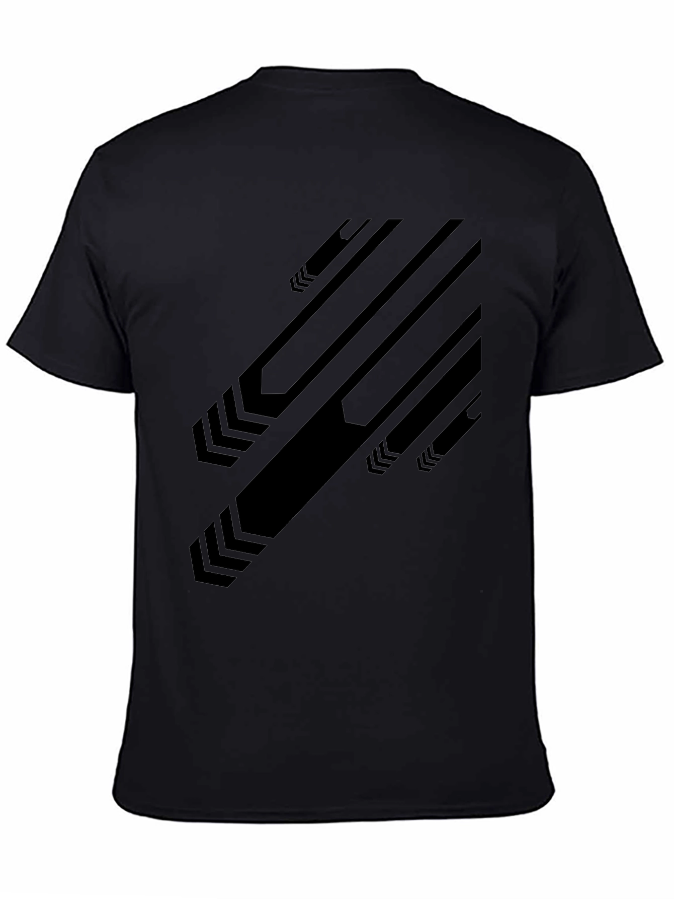 Modern Graphic Black T-Shirt
