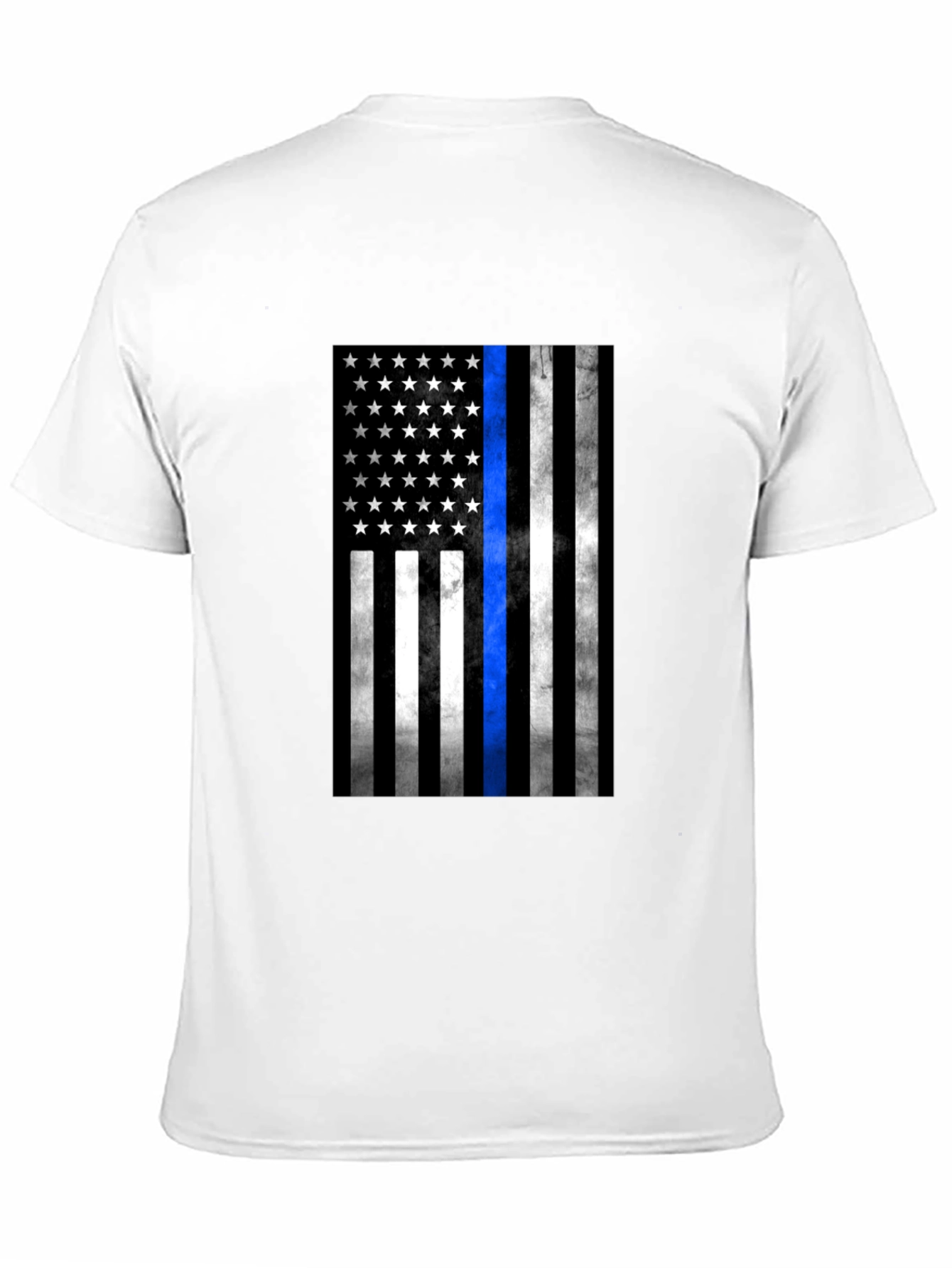 Thin Blue Line American Flag T-Shirt