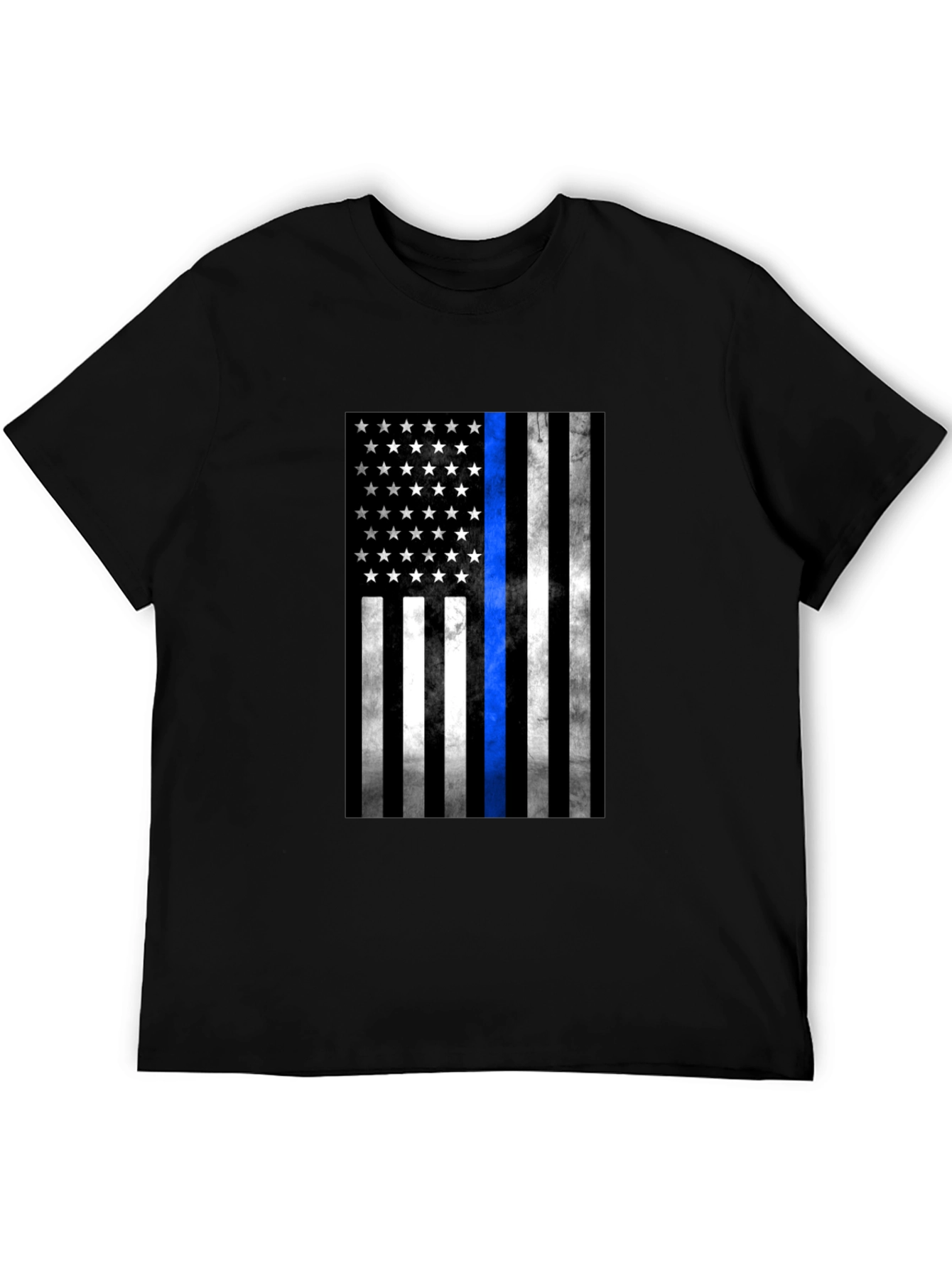 Thin Blue Line American Flag T-Shirt
