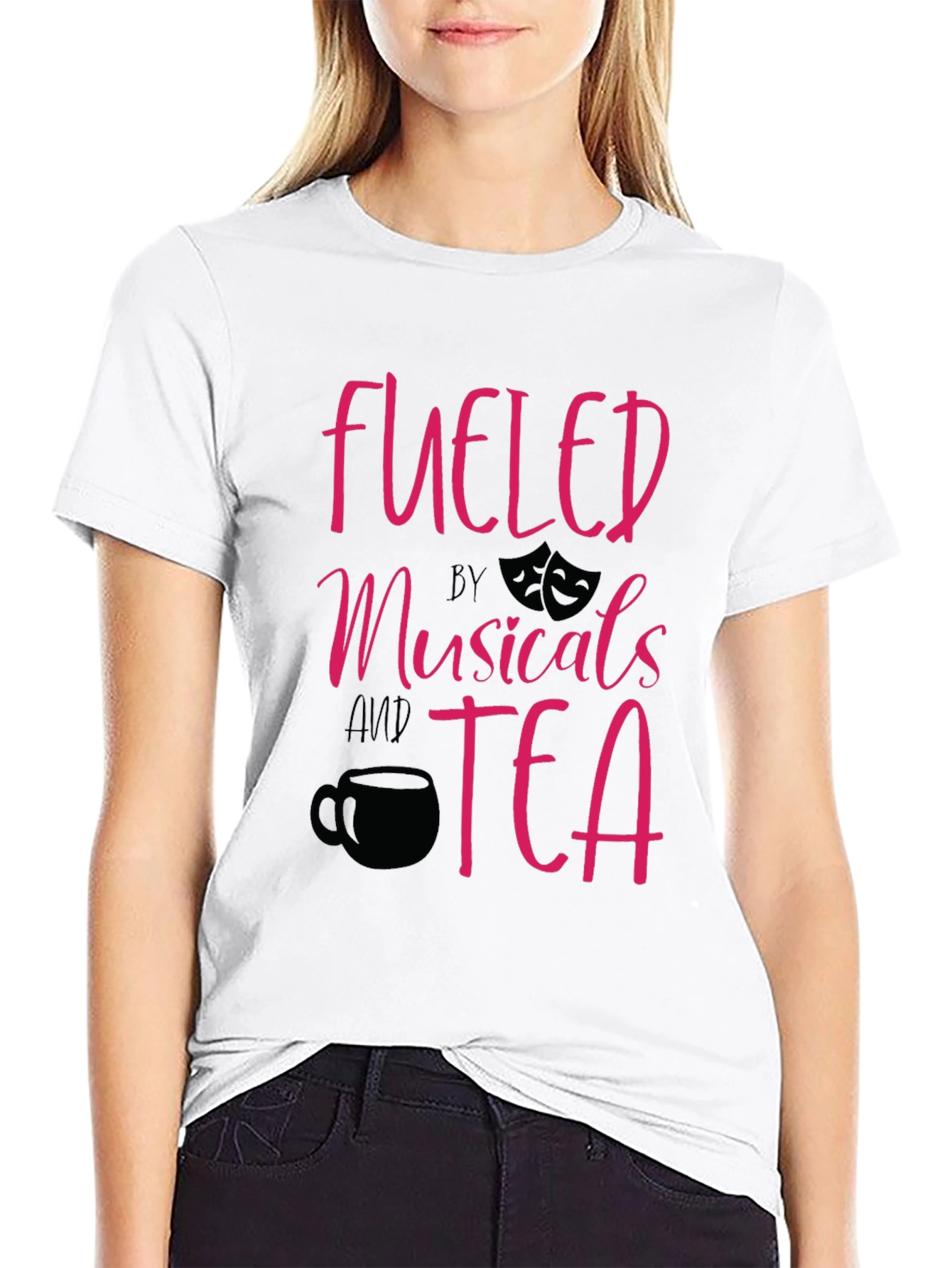 Fueled by Musicals and Tea Graphic T-Shirt